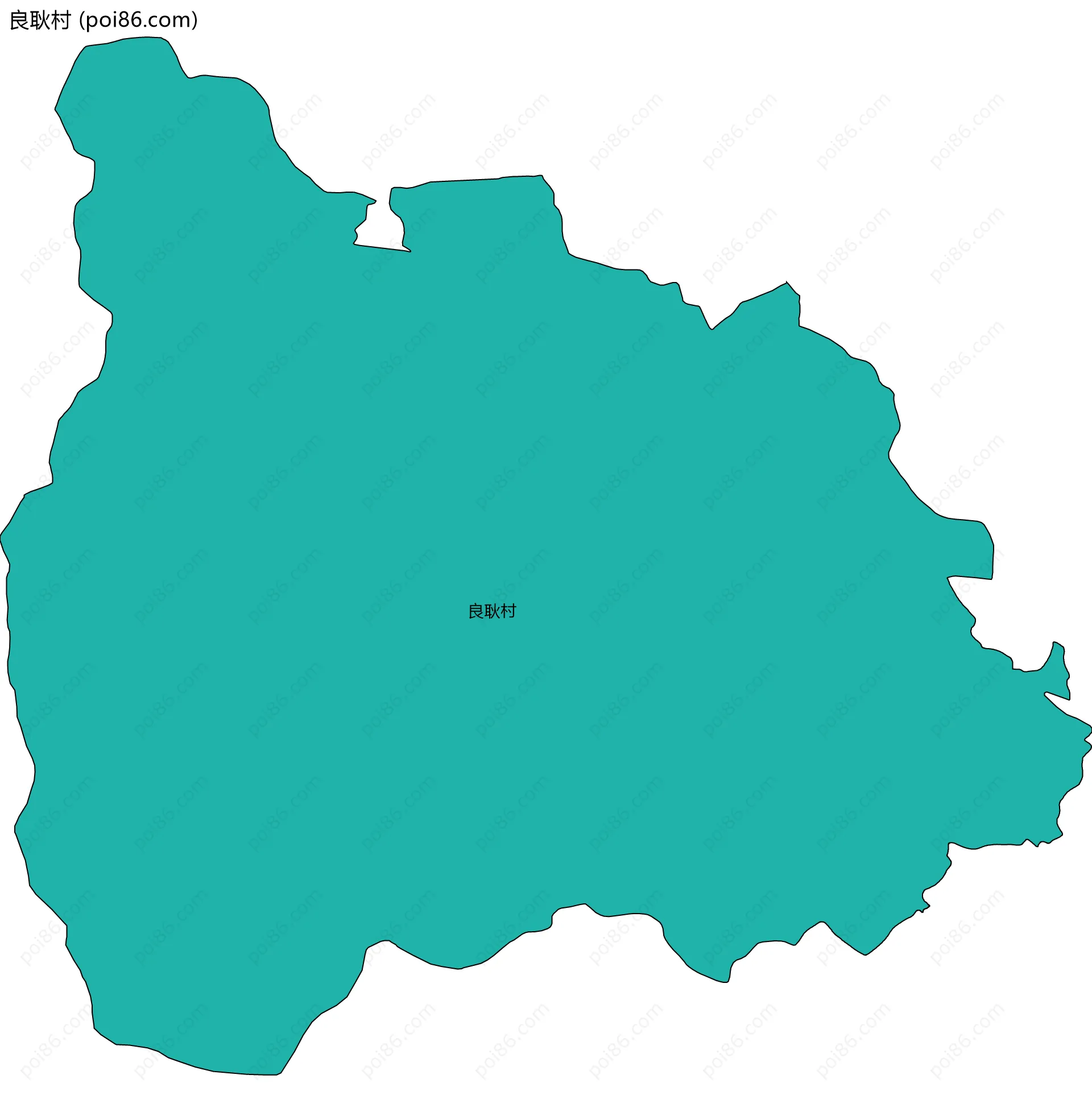 良耿村边界地图