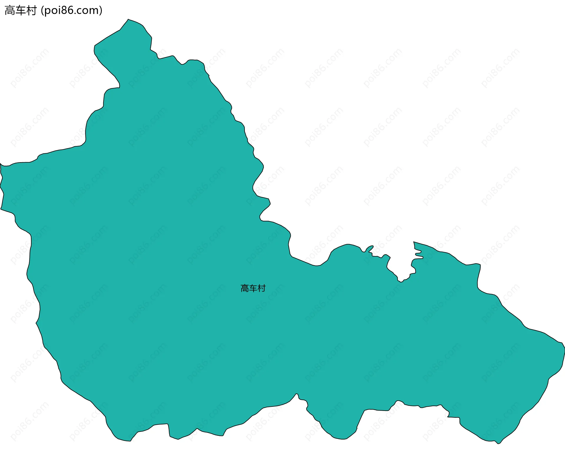 高车村边界地图