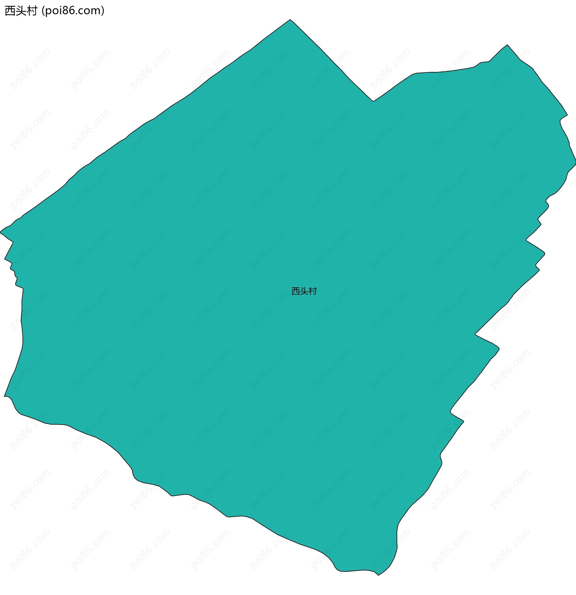西头村边界地图