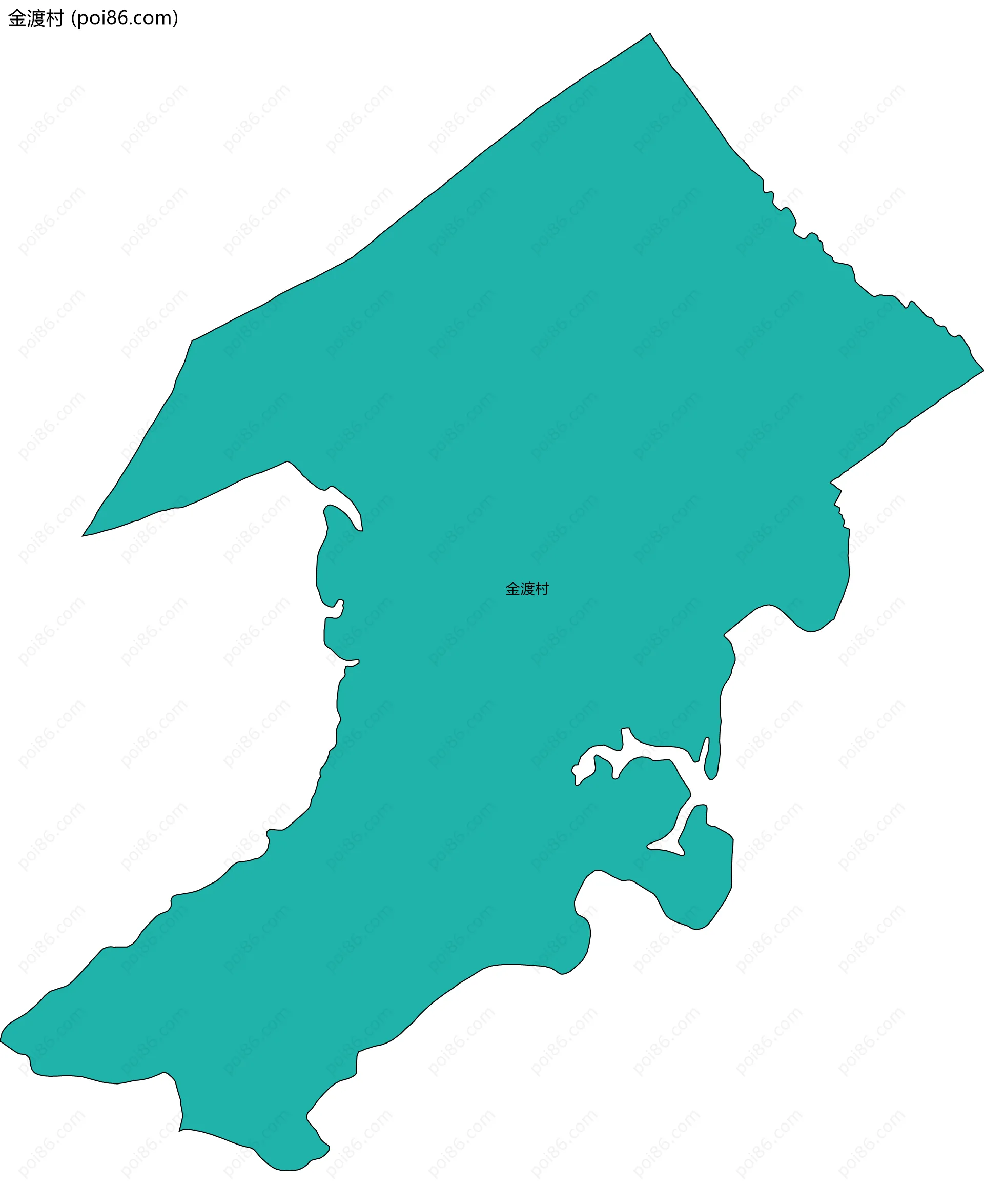 金渡村边界地图