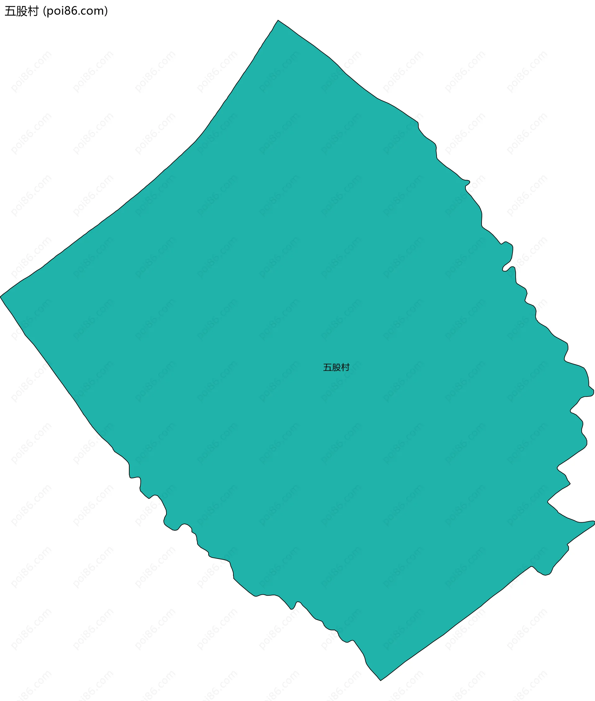 五股村边界地图