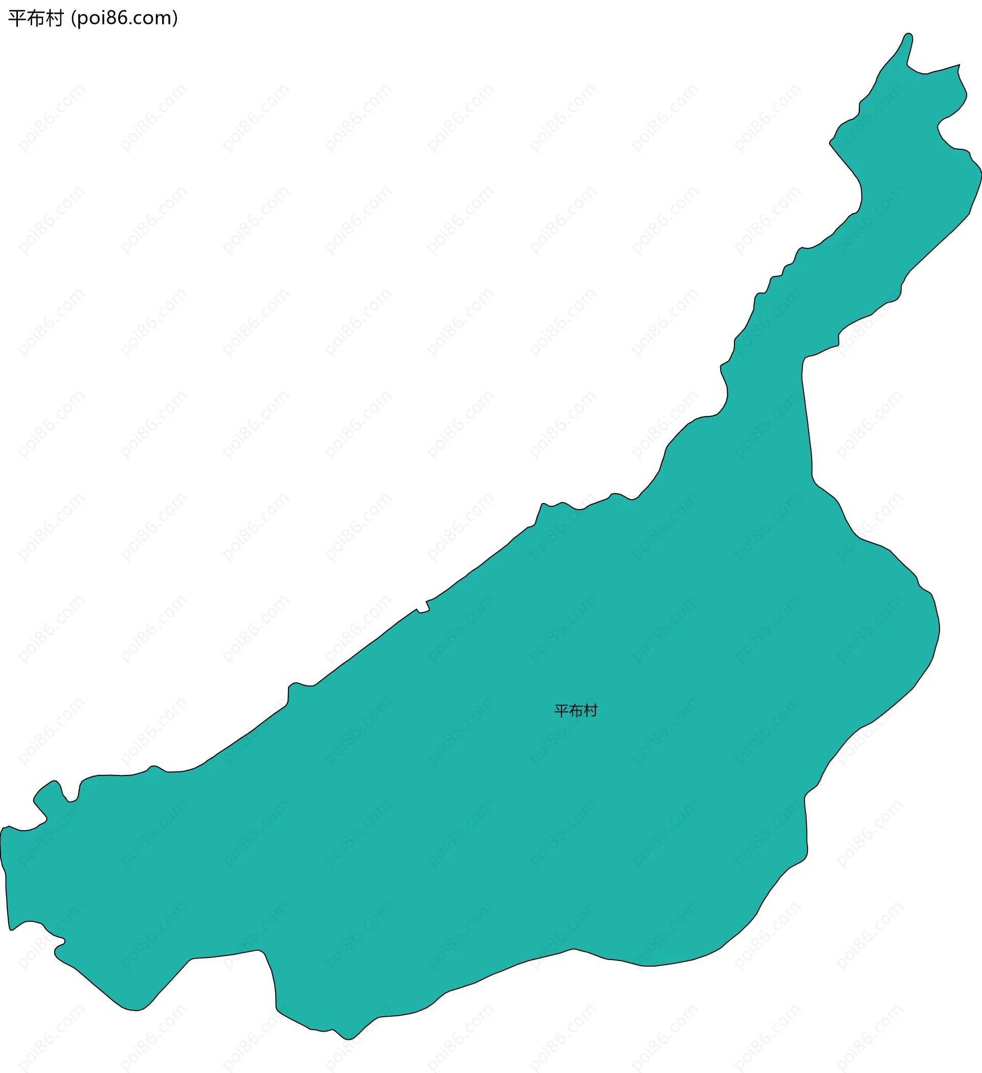 平布村边界地图