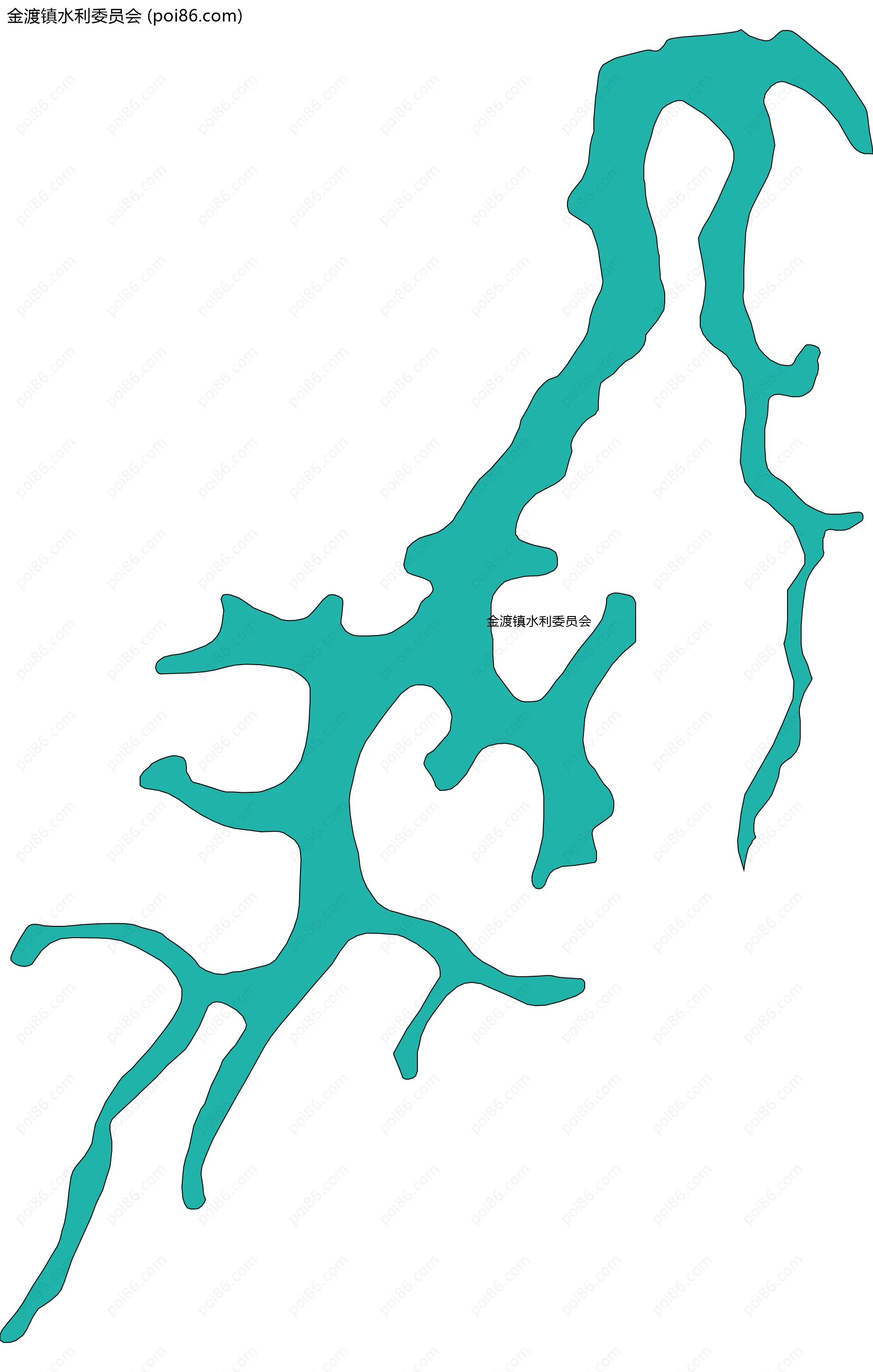 金渡镇水利委员会边界地图