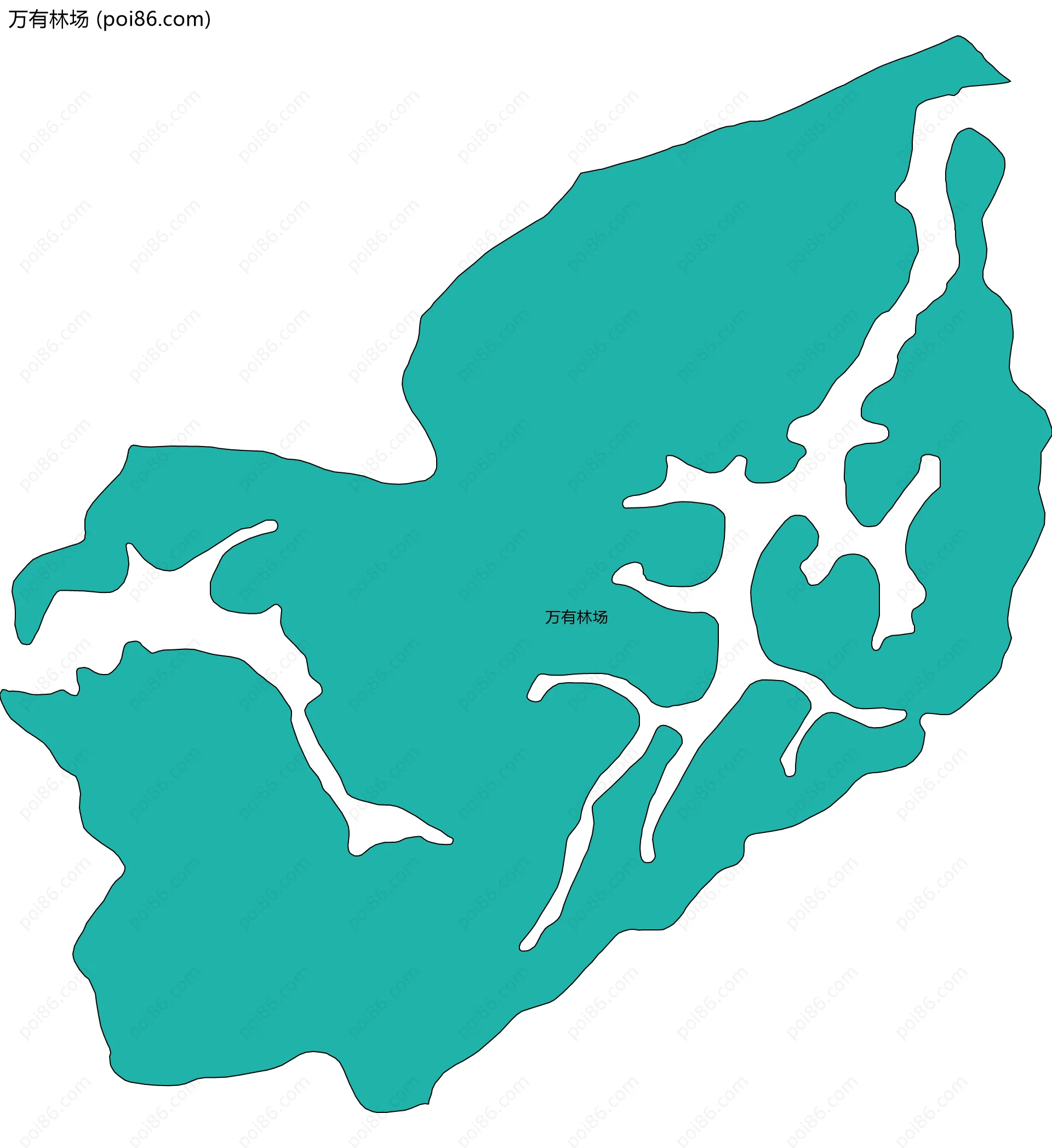 万有林场边界地图