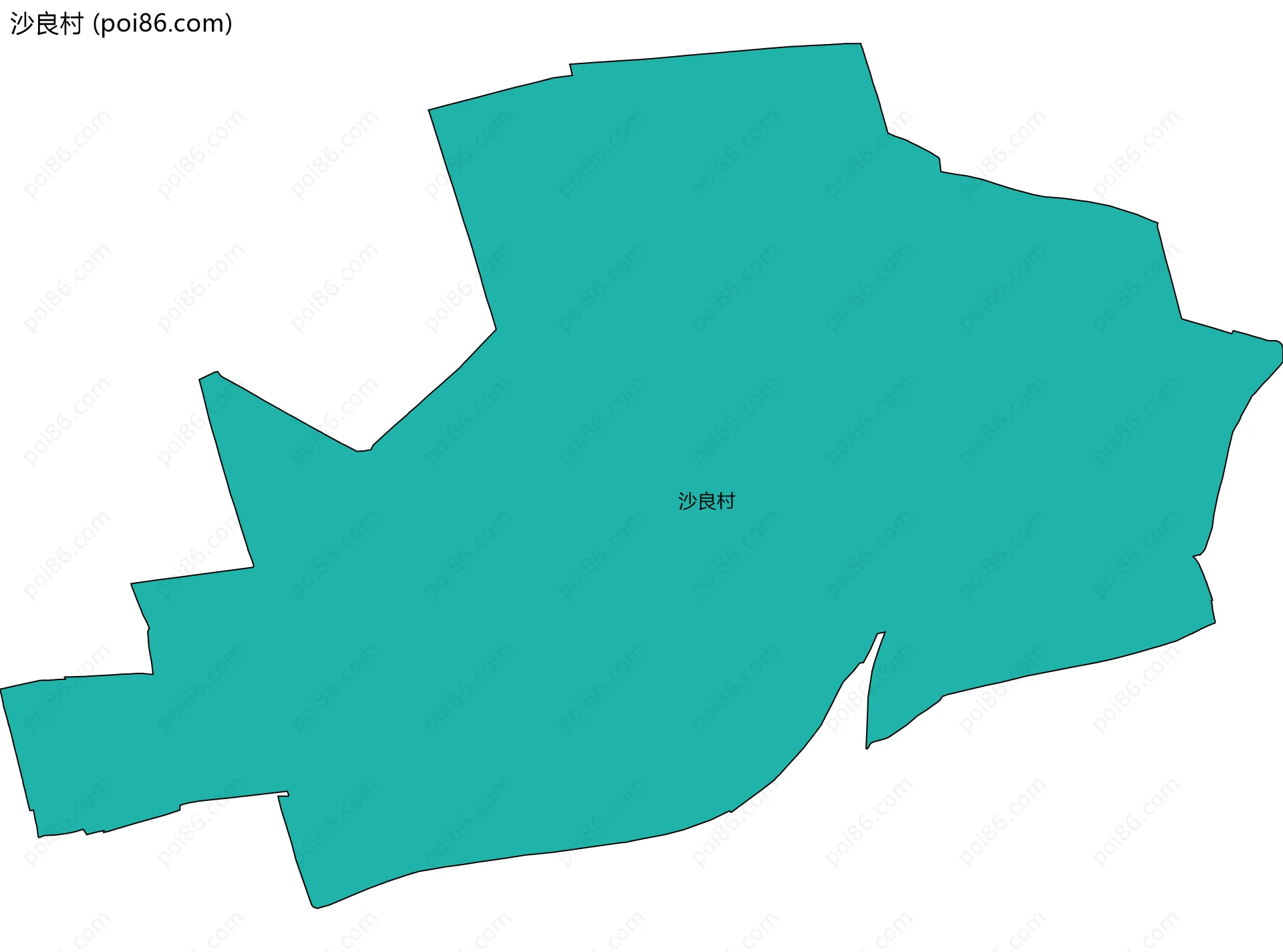 沙良村边界地图
