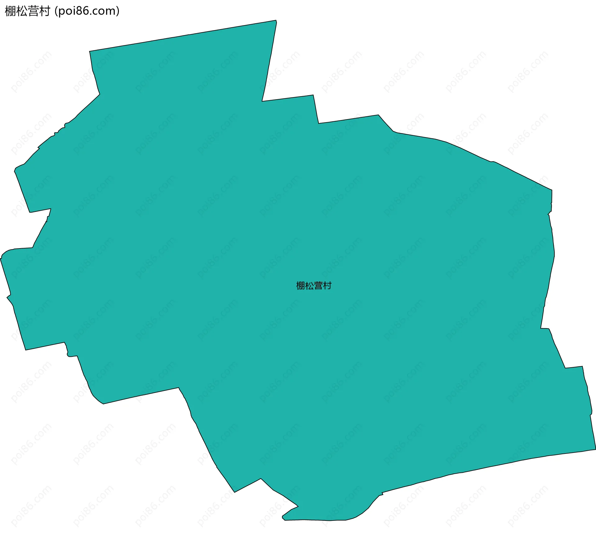 棚松营村边界地图