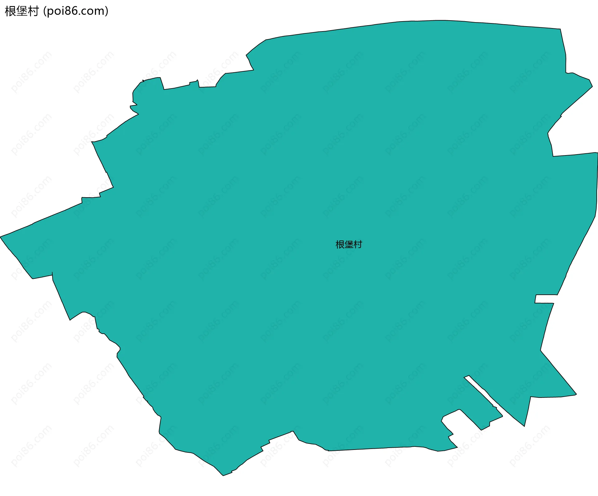 根堡村边界地图