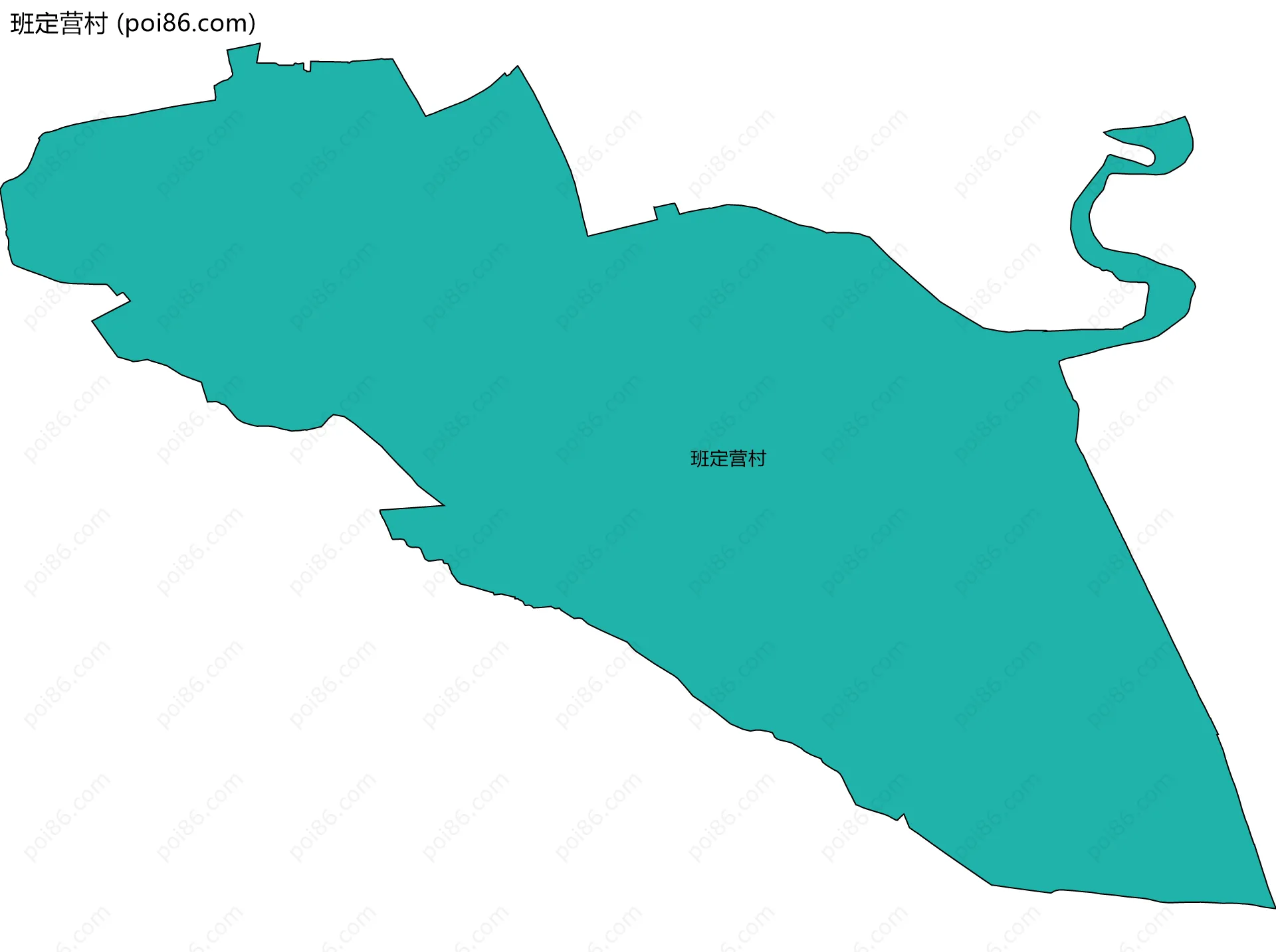 班定营村边界地图