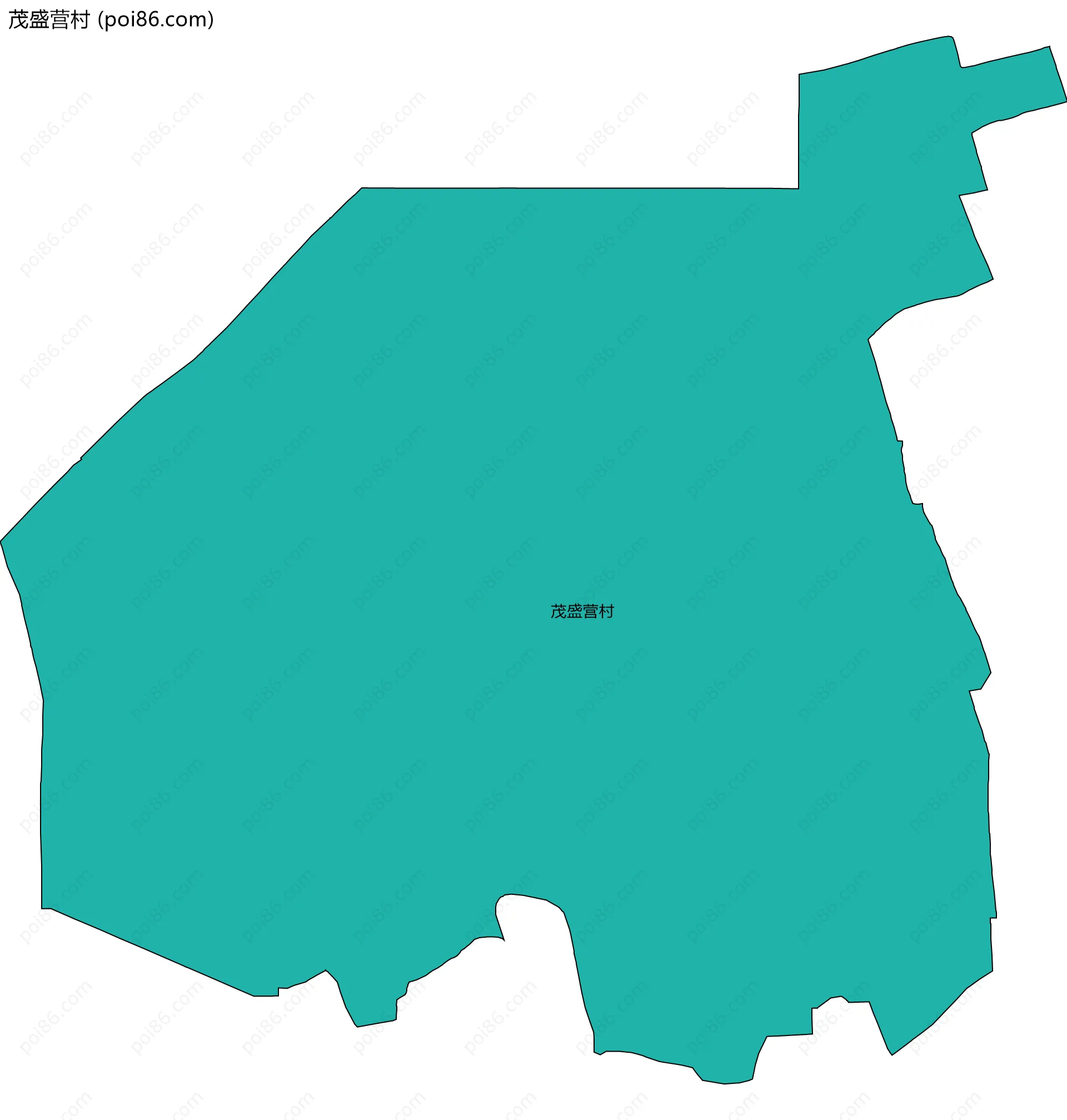 茂盛营村边界地图