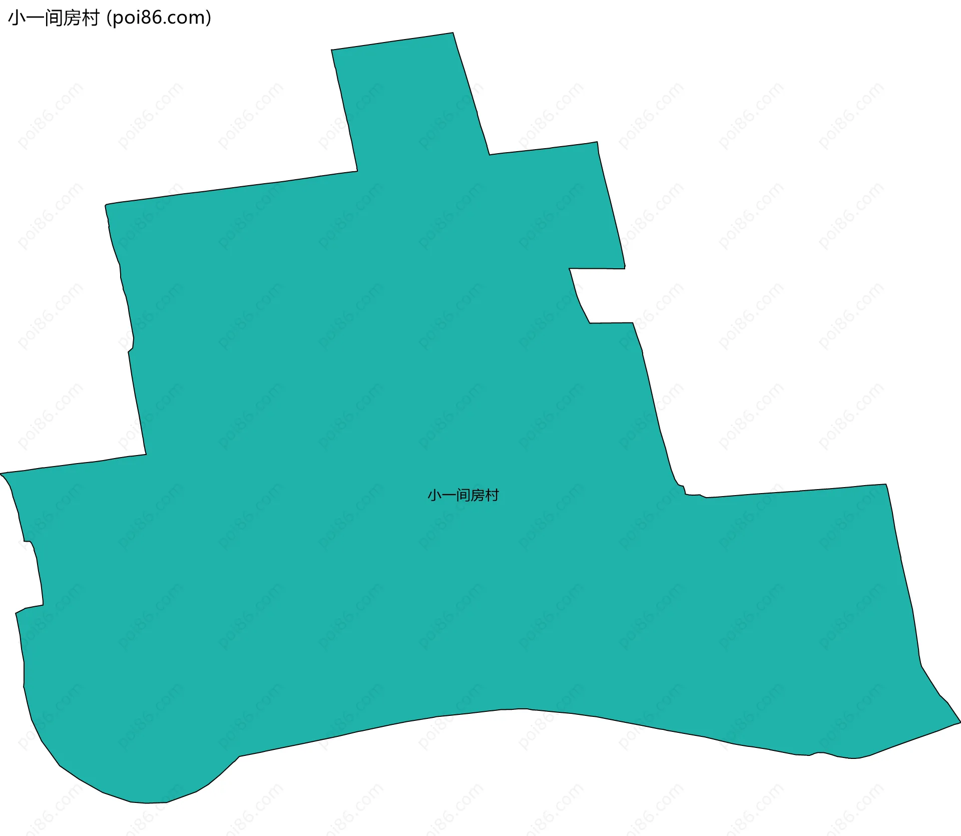 小一间房村边界地图