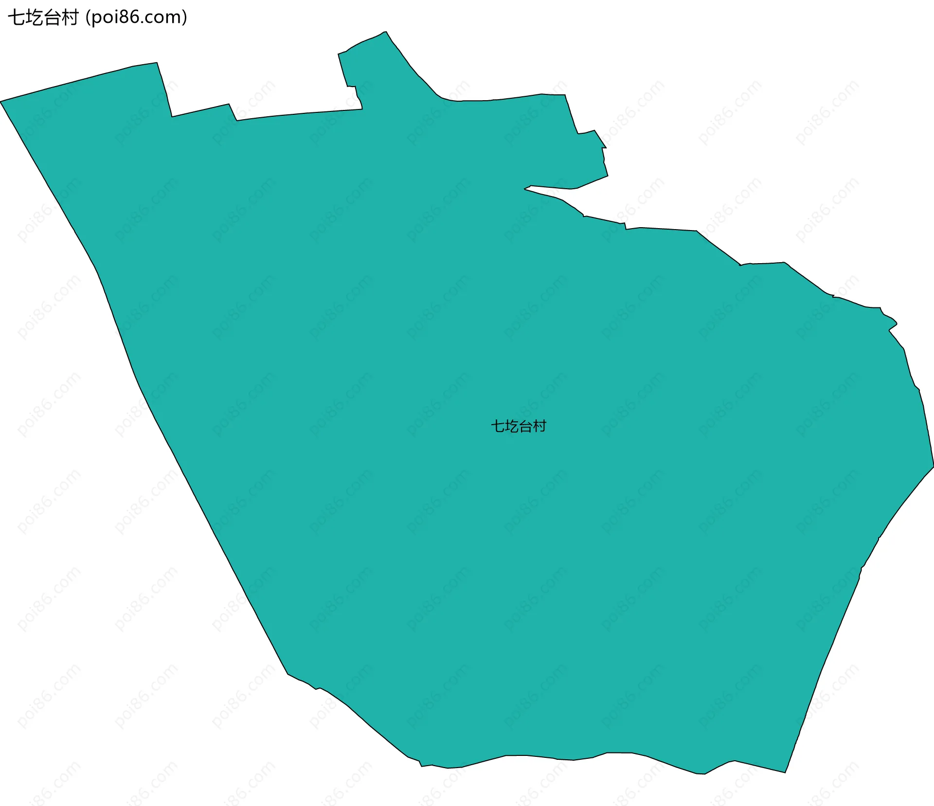 七圪台村边界地图