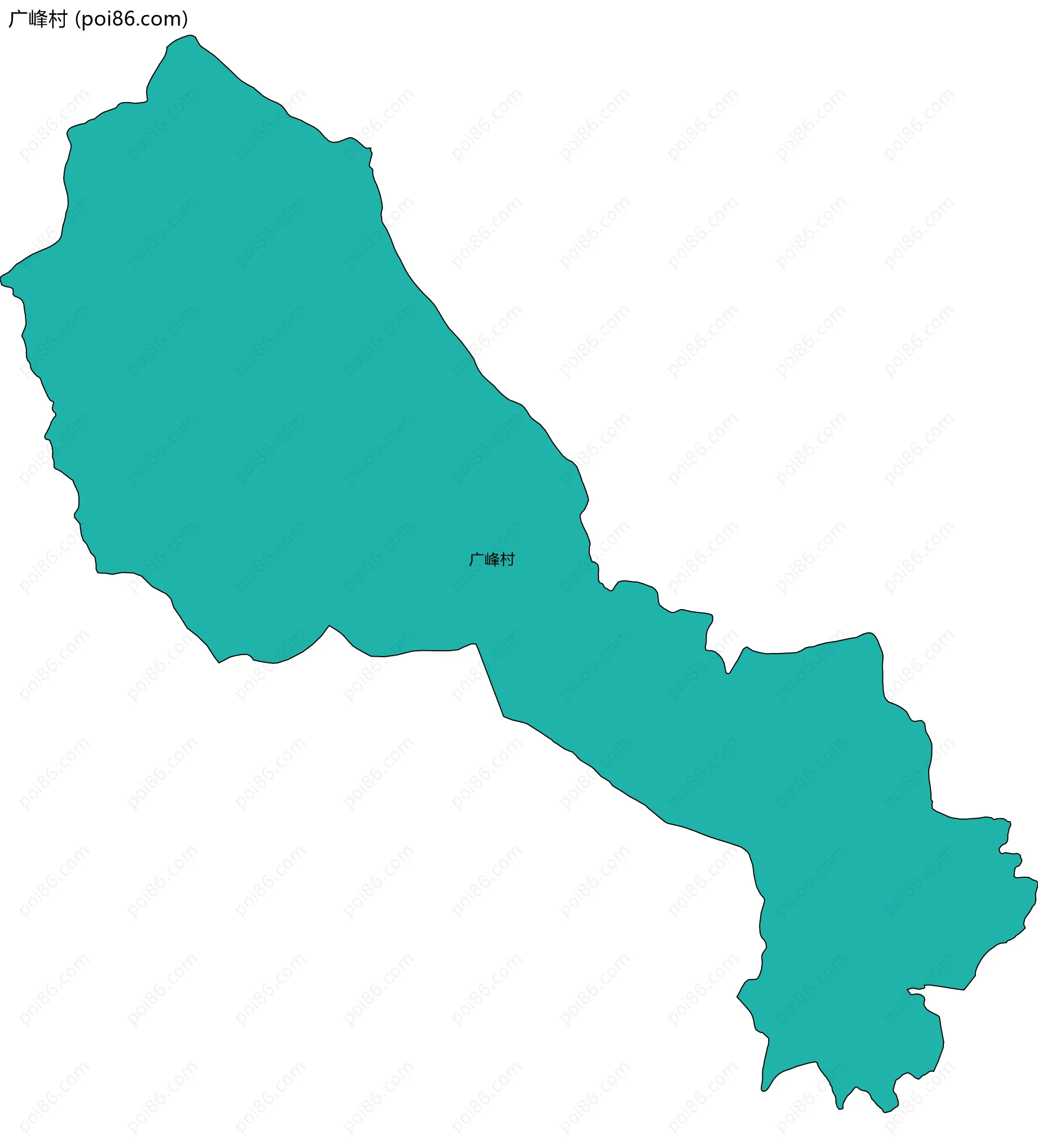 广峰村边界地图