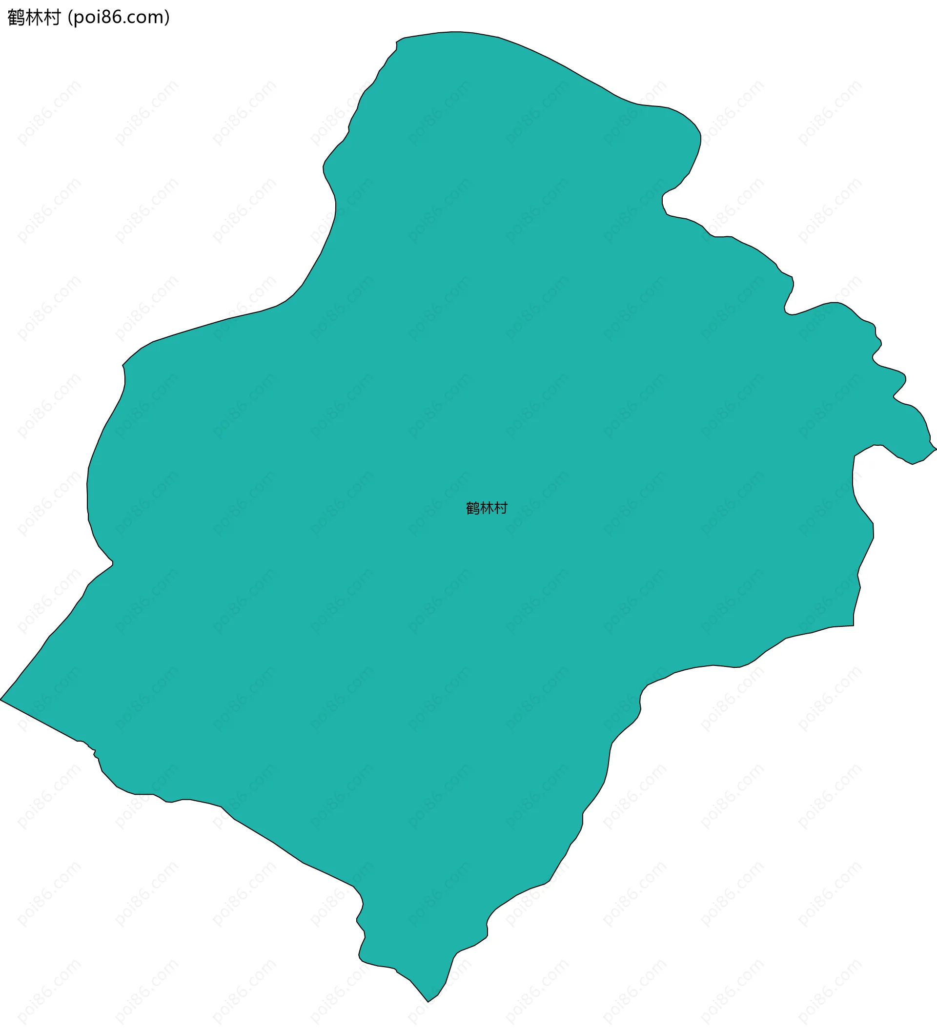 鹤林村边界地图