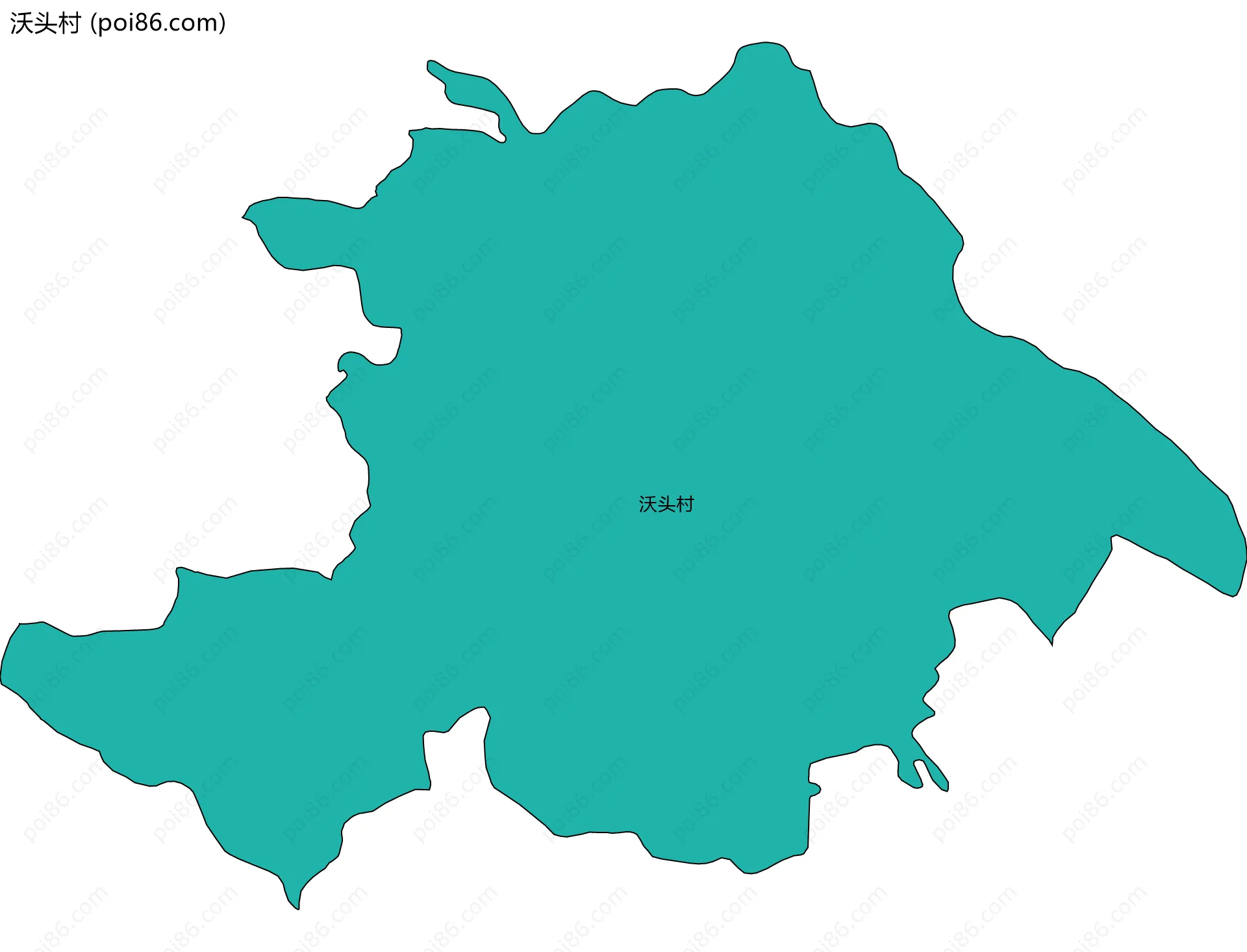 沃头村边界地图