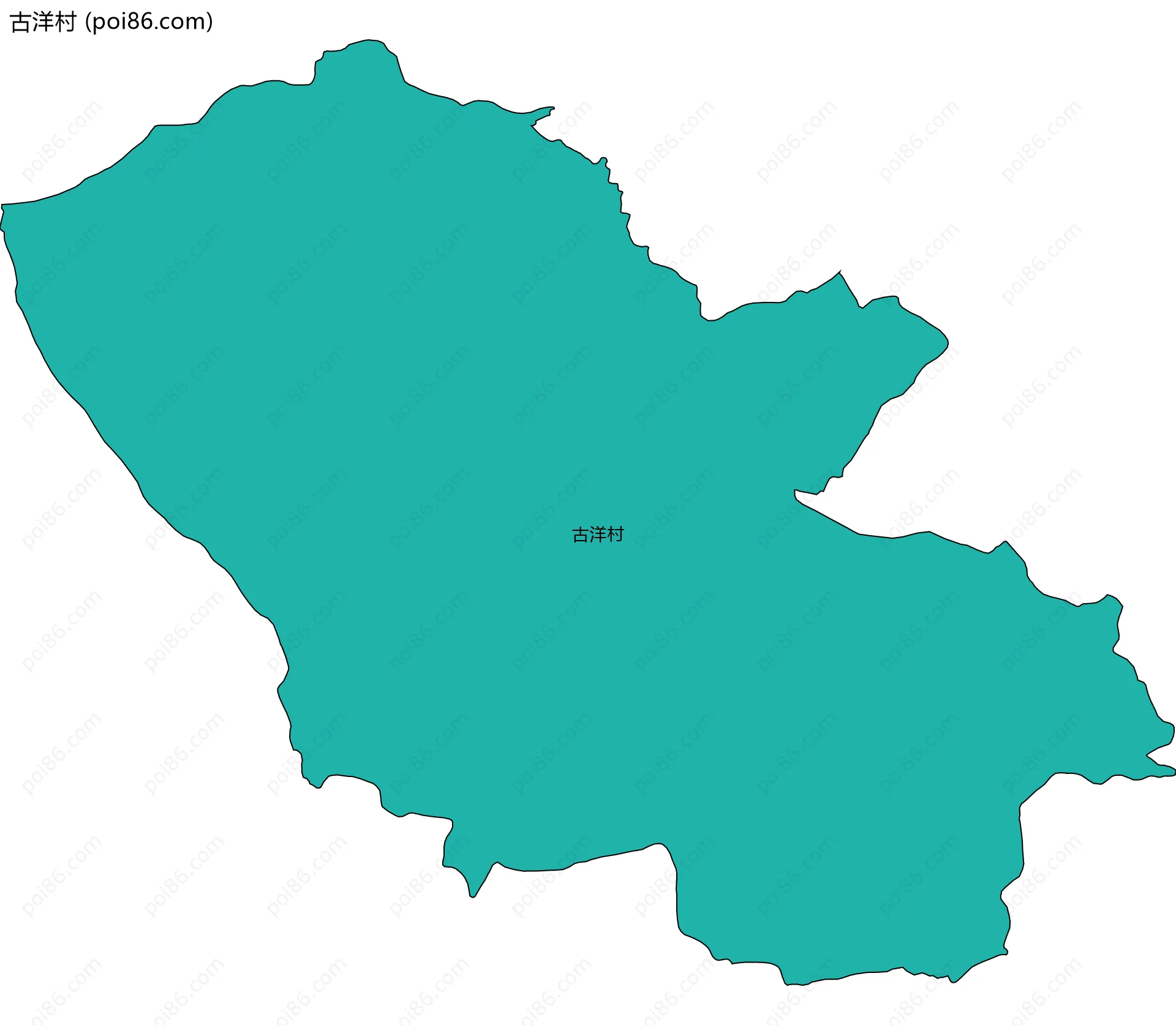 古洋村边界地图