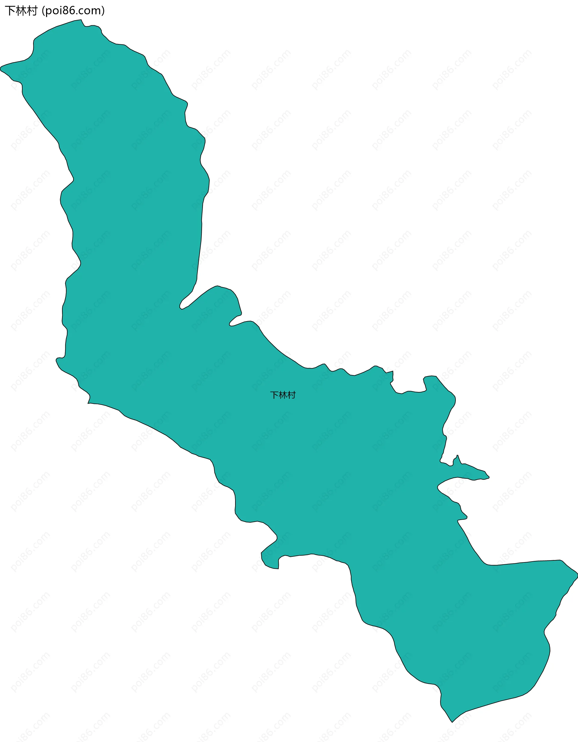 下林村边界地图