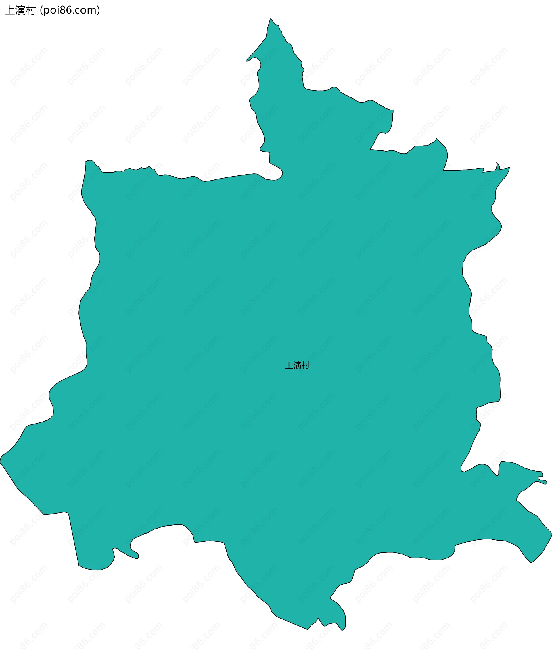上演村边界地图