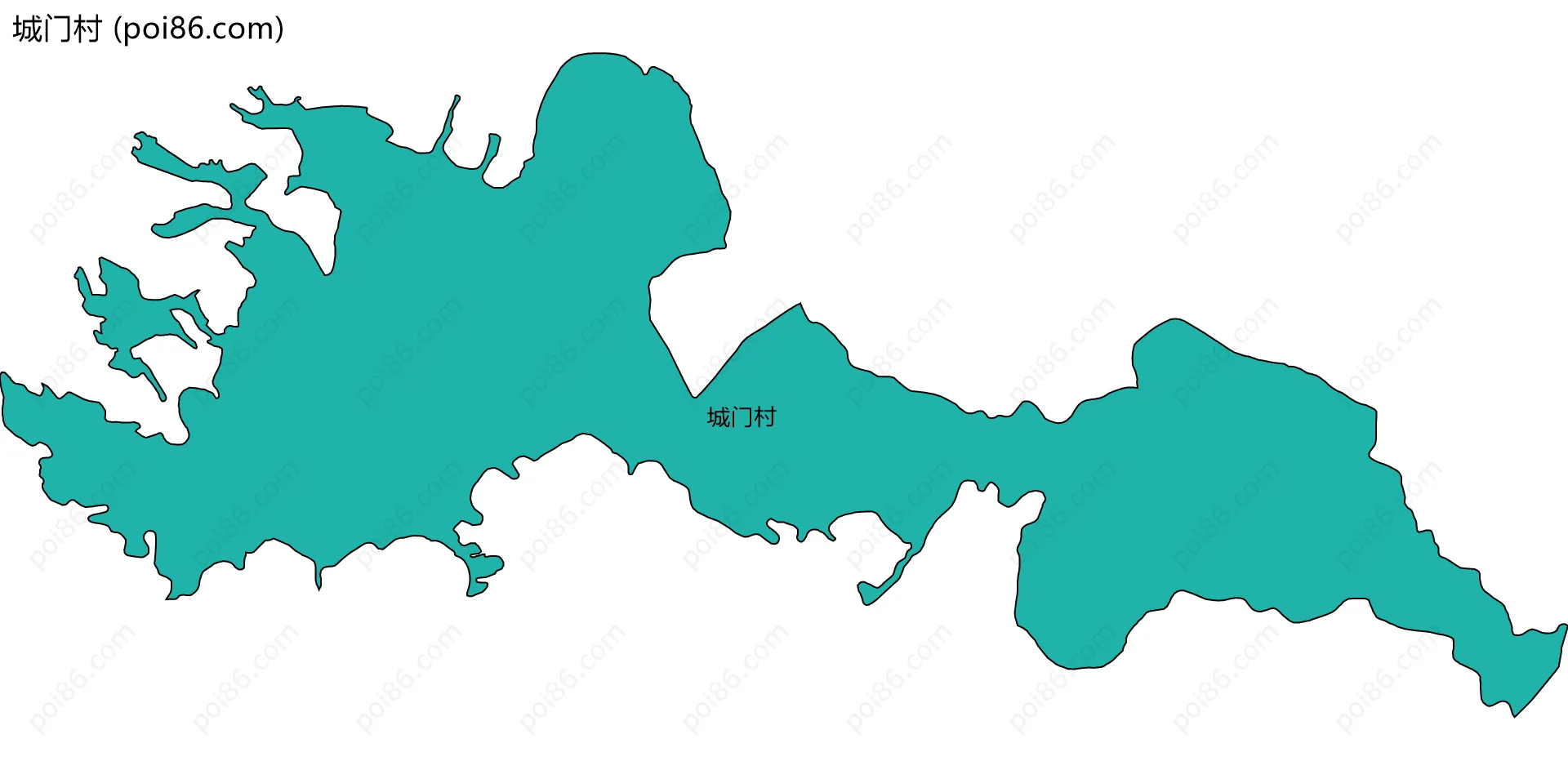 城门村边界地图