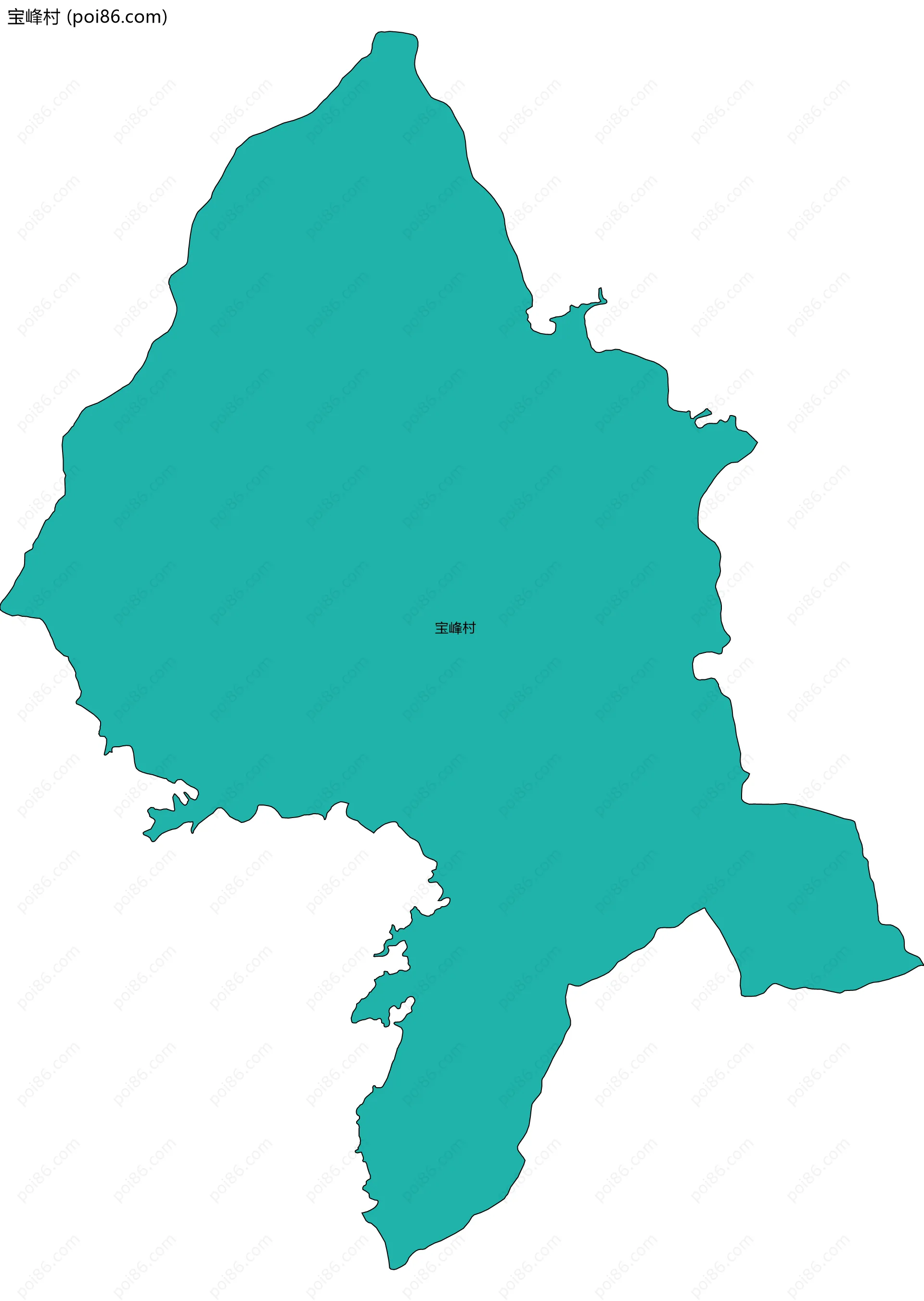 宝峰村边界地图