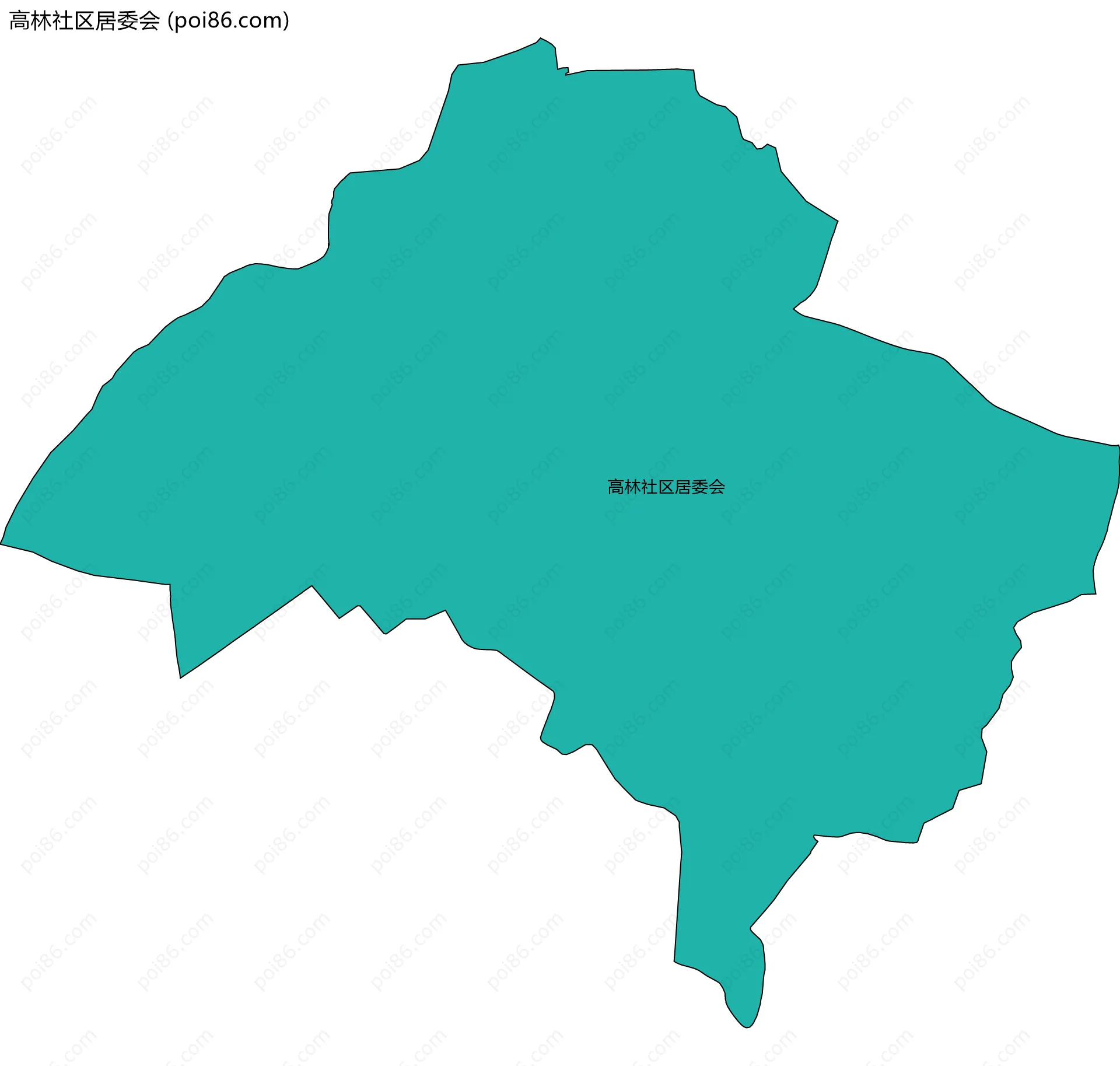 高林社区居委会边界地图