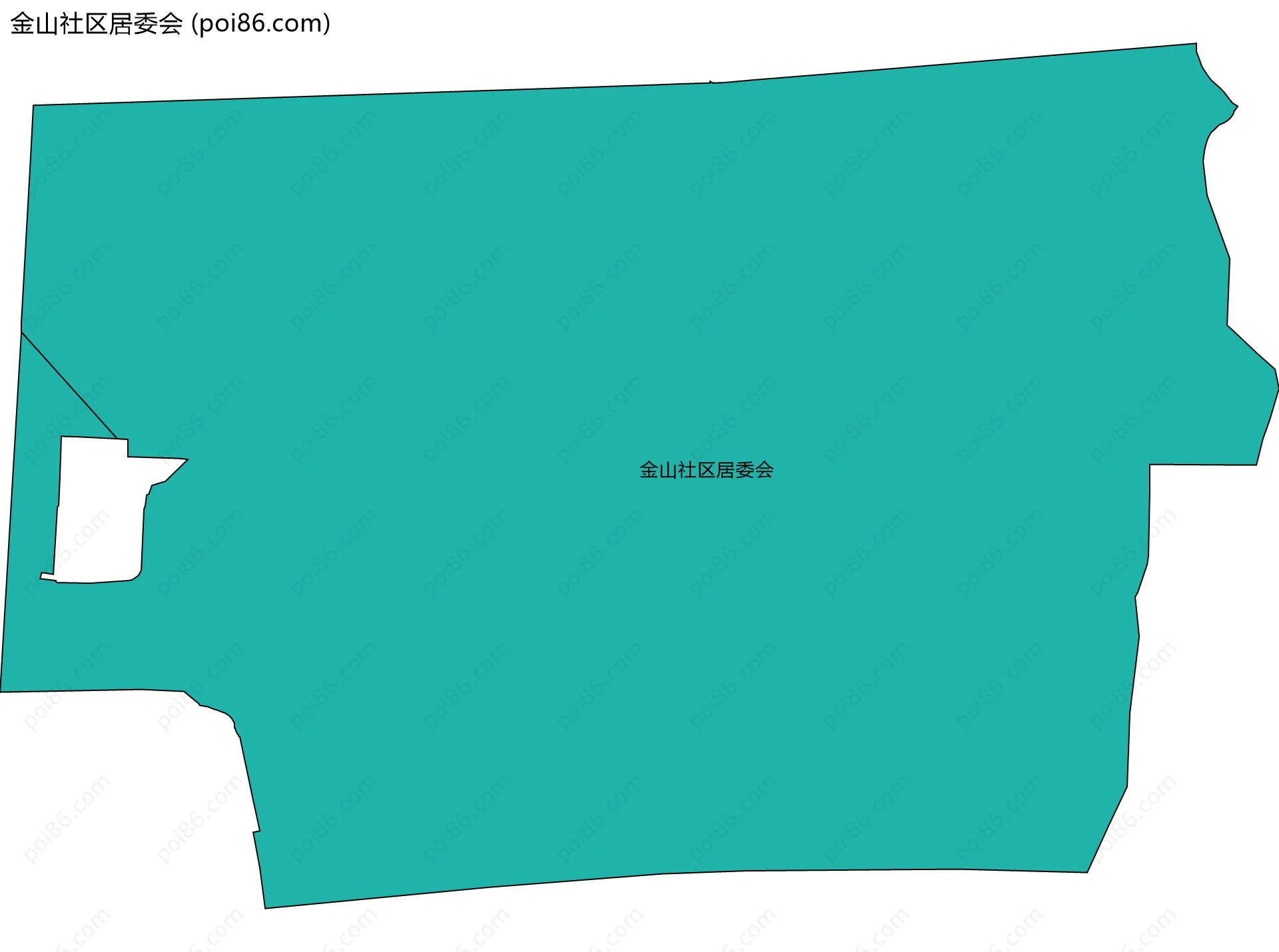 金山社区居委会边界地图