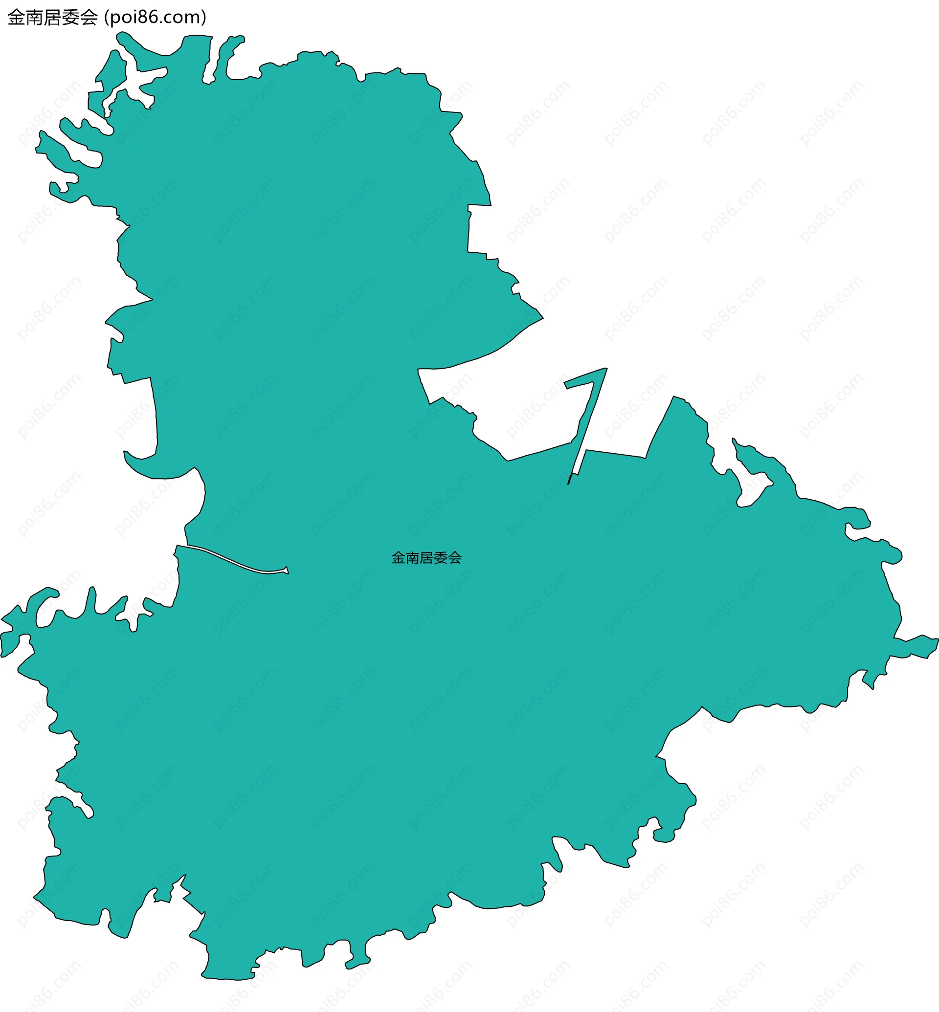 金南居委会边界地图