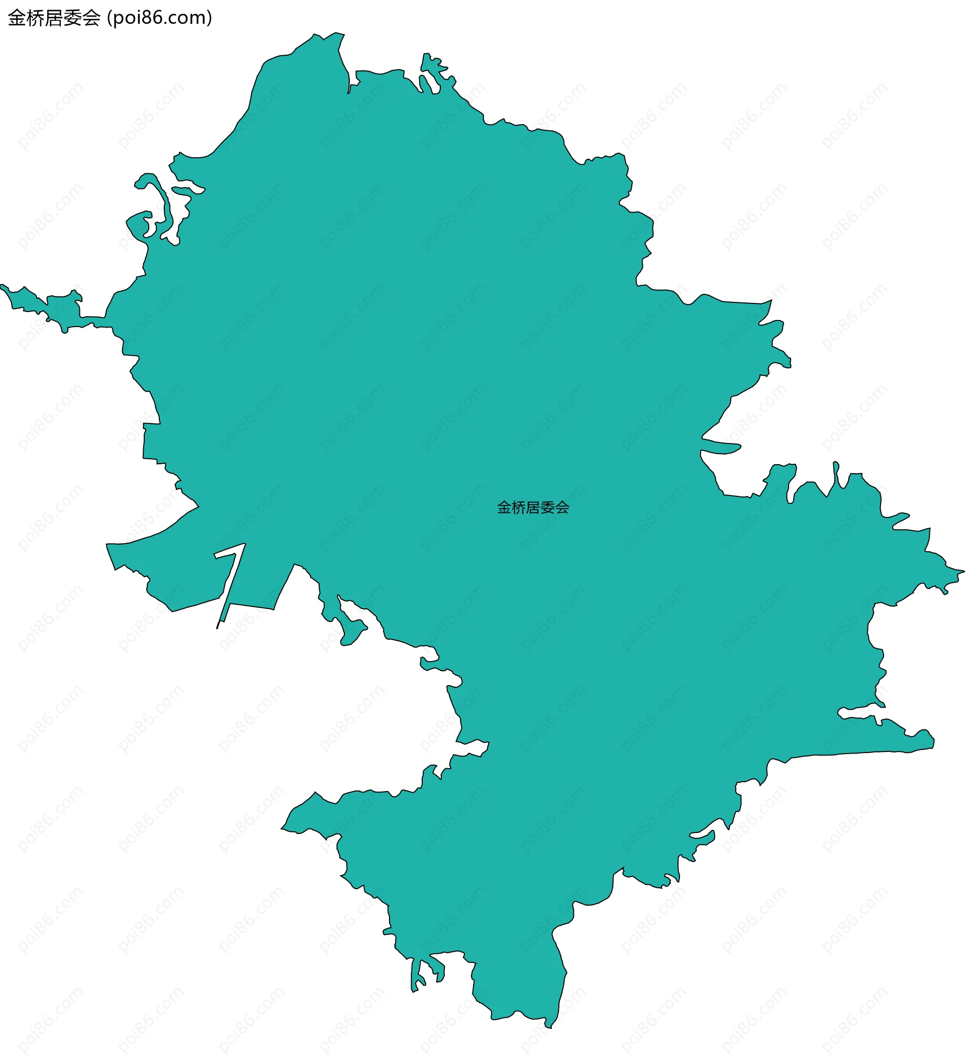 金桥居委会边界地图