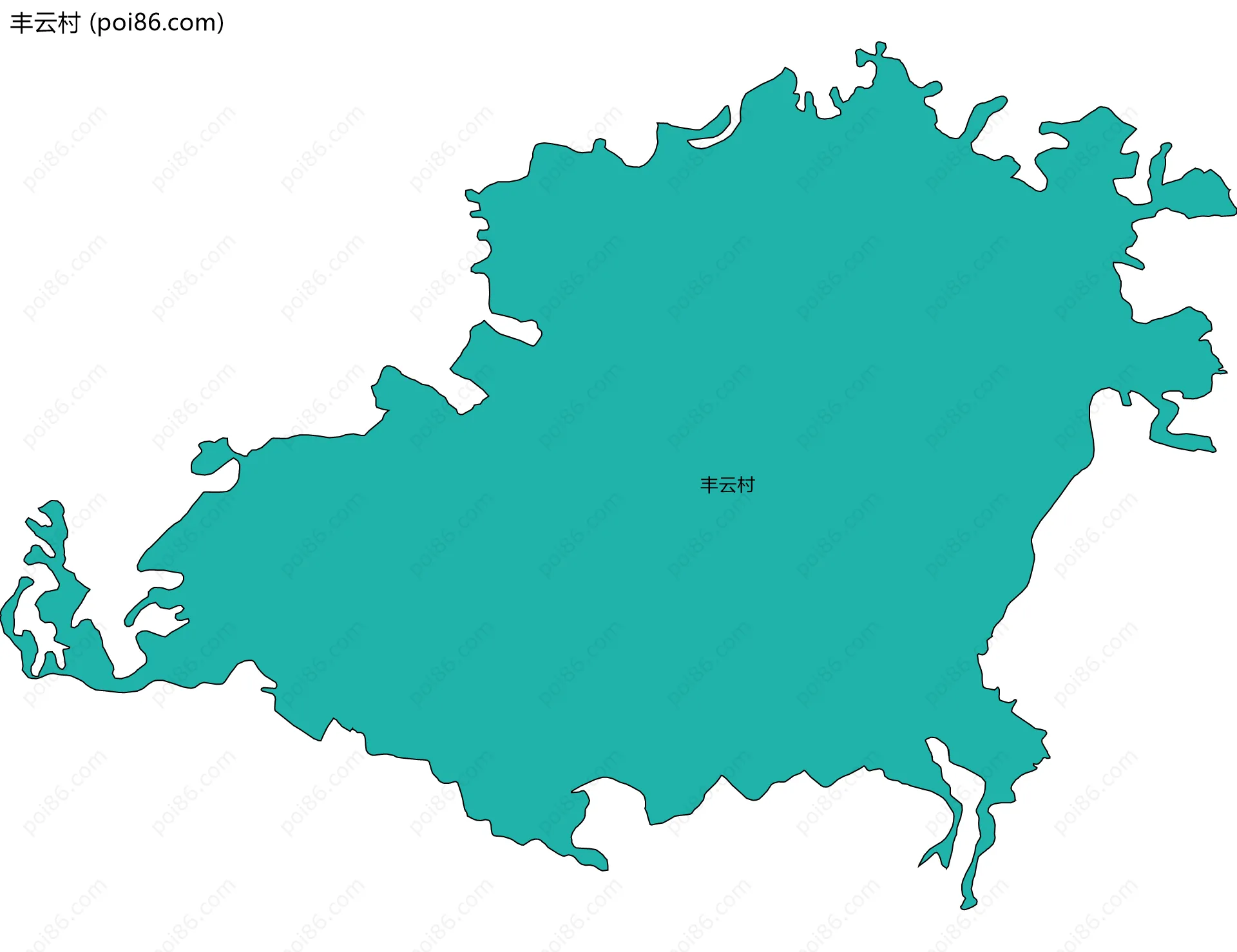 丰云村边界地图