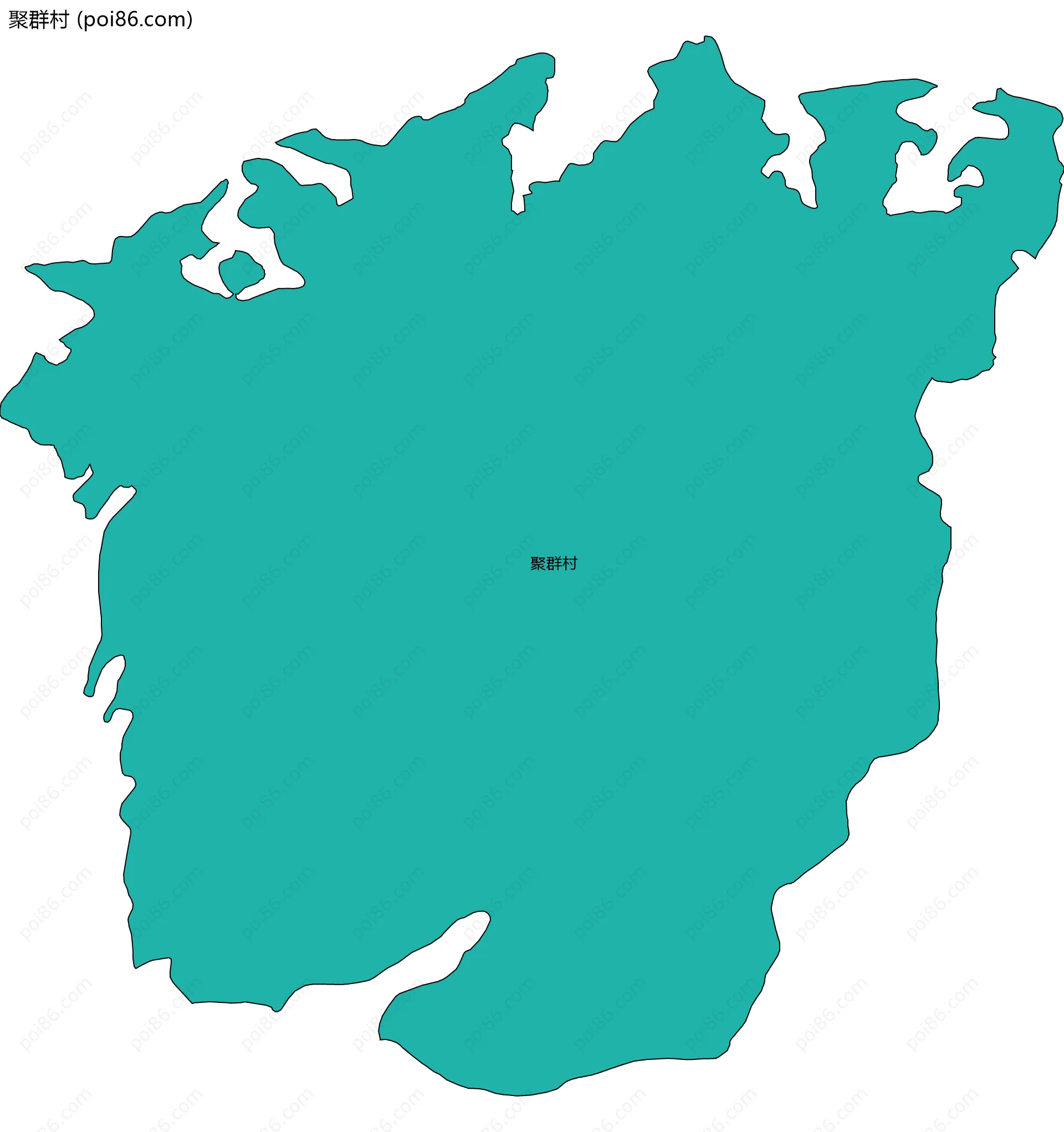 聚群村边界地图