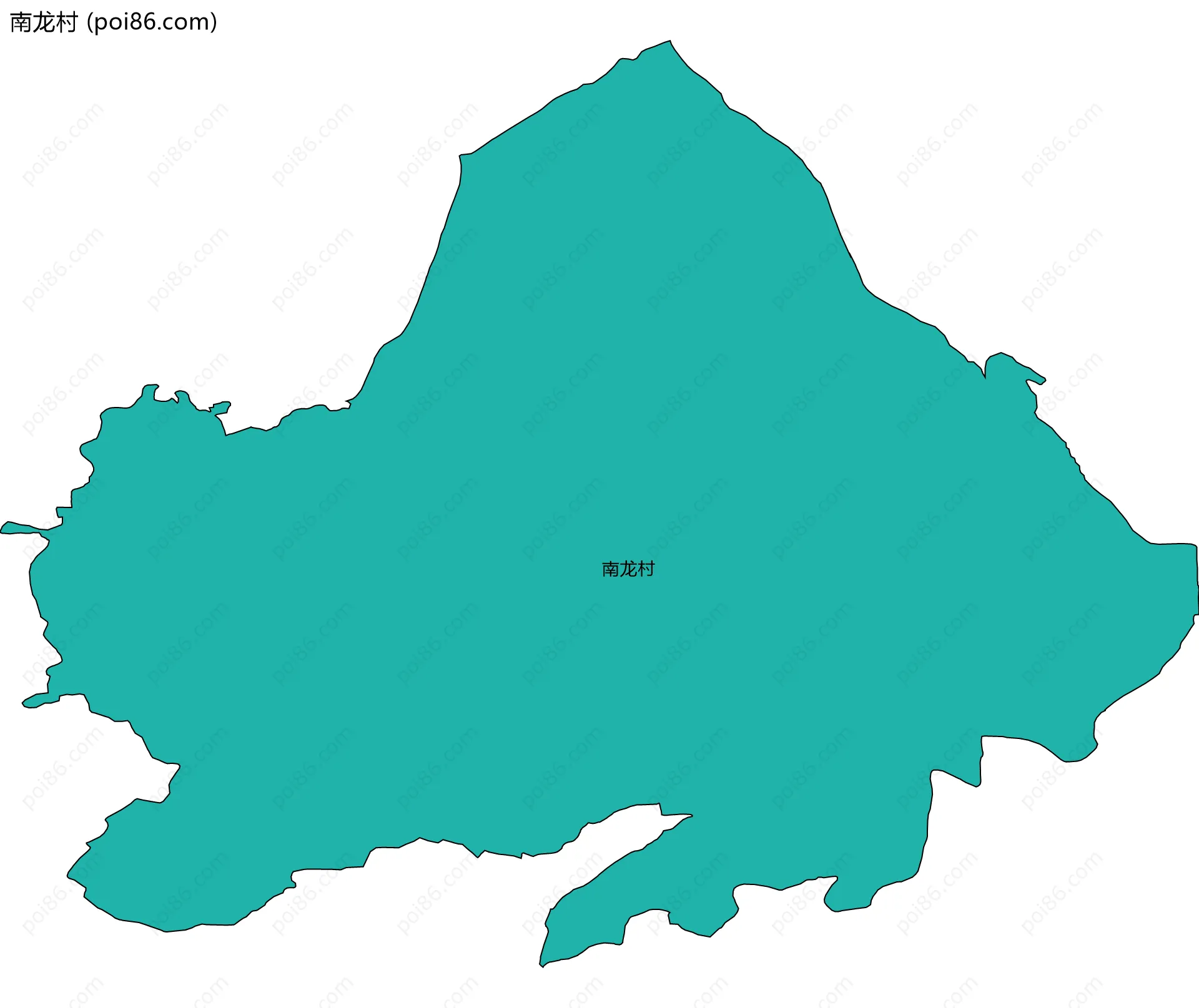 南龙村边界地图