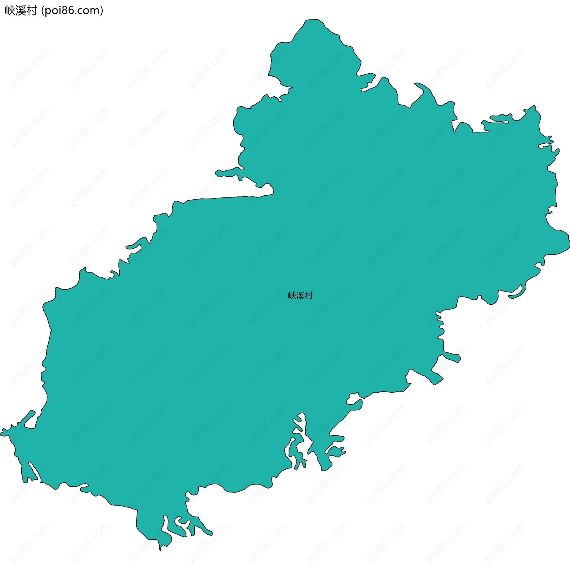 峡溪村边界地图