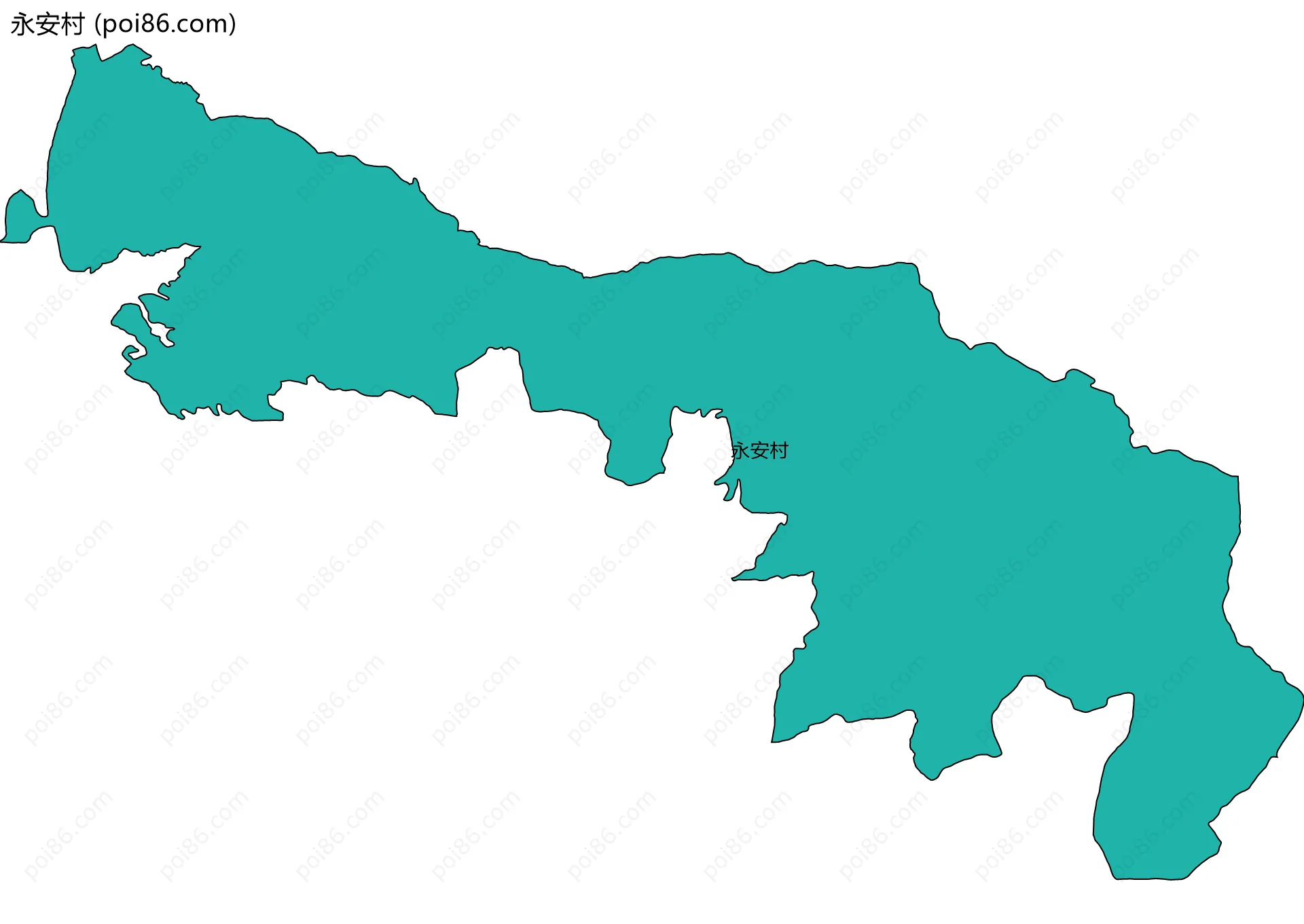 永安村边界地图