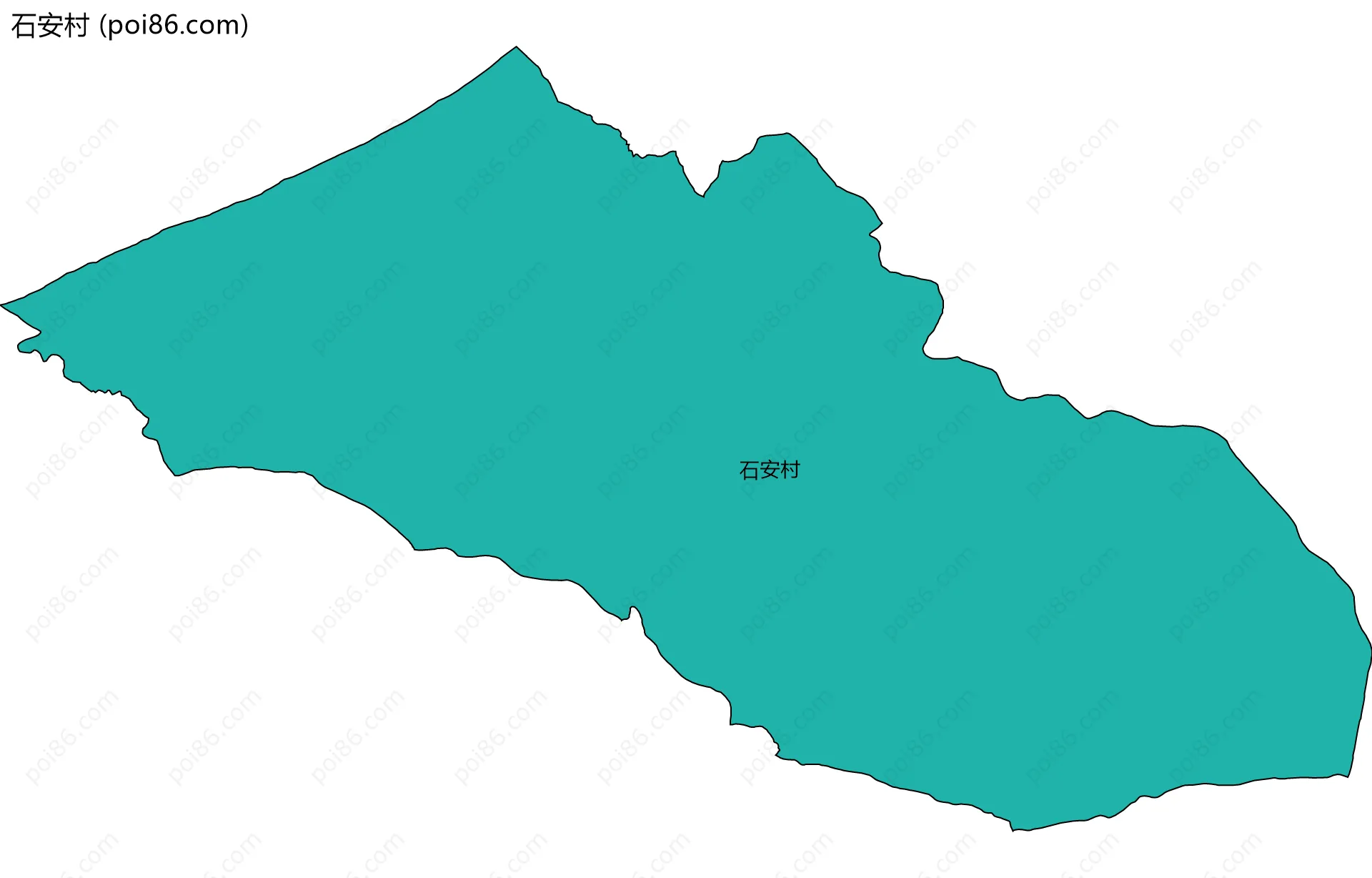 石安村边界地图