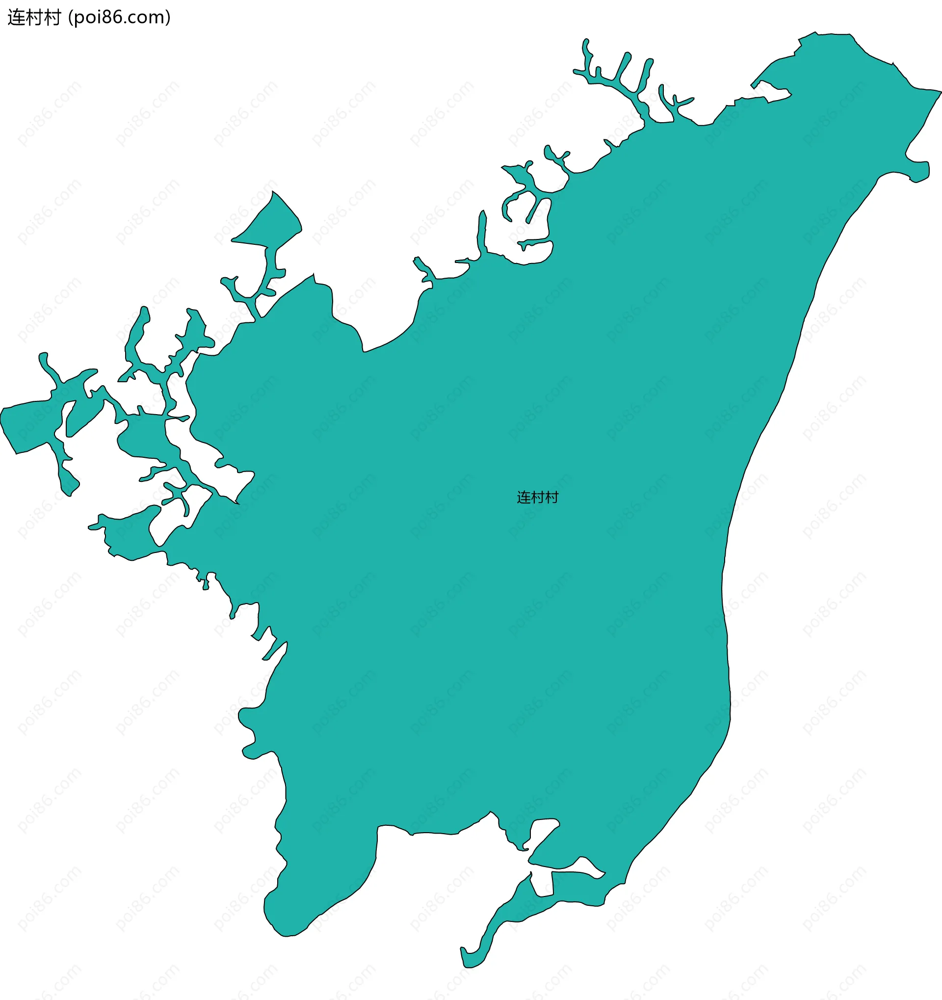 连村村边界地图