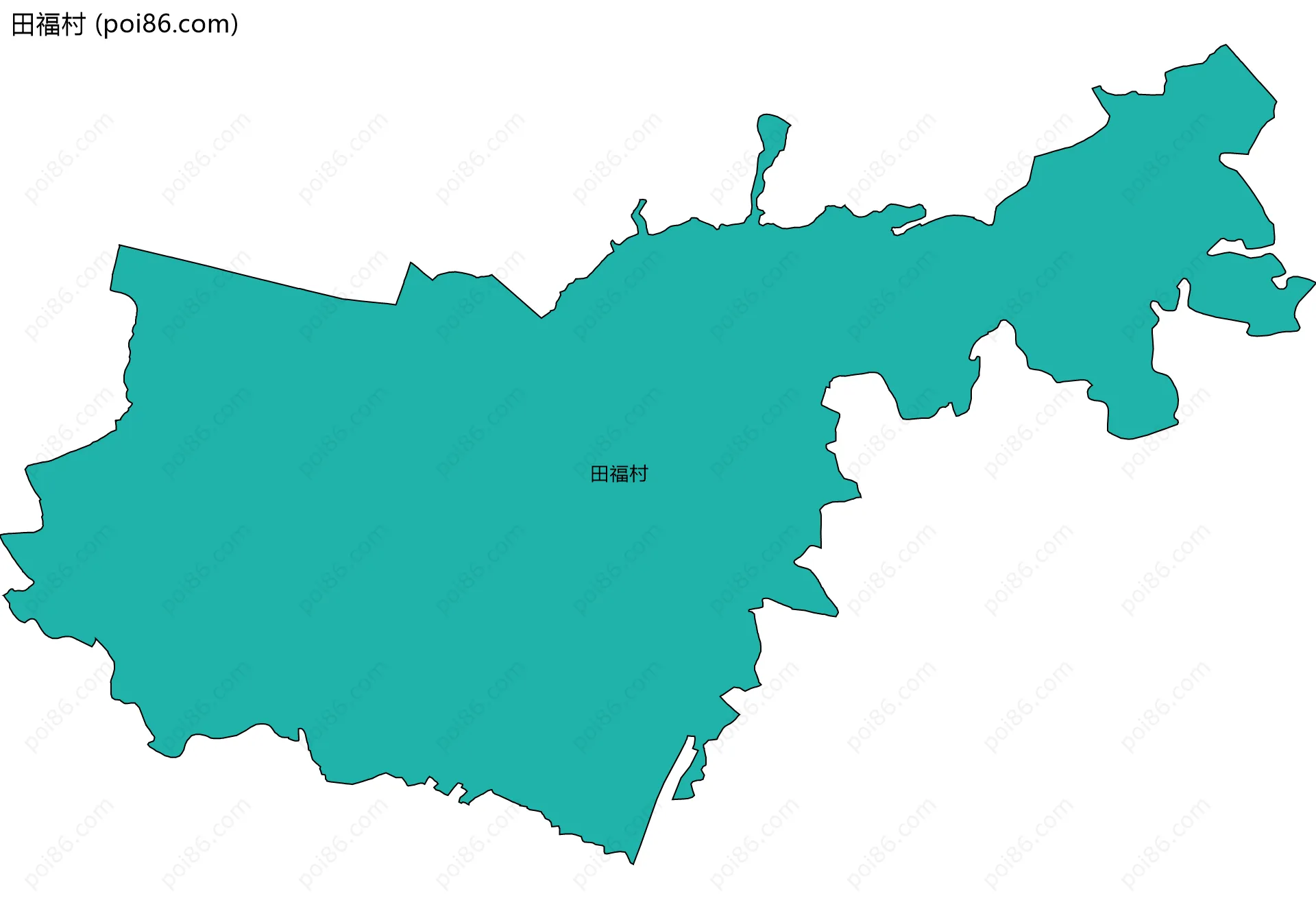 田福村边界地图