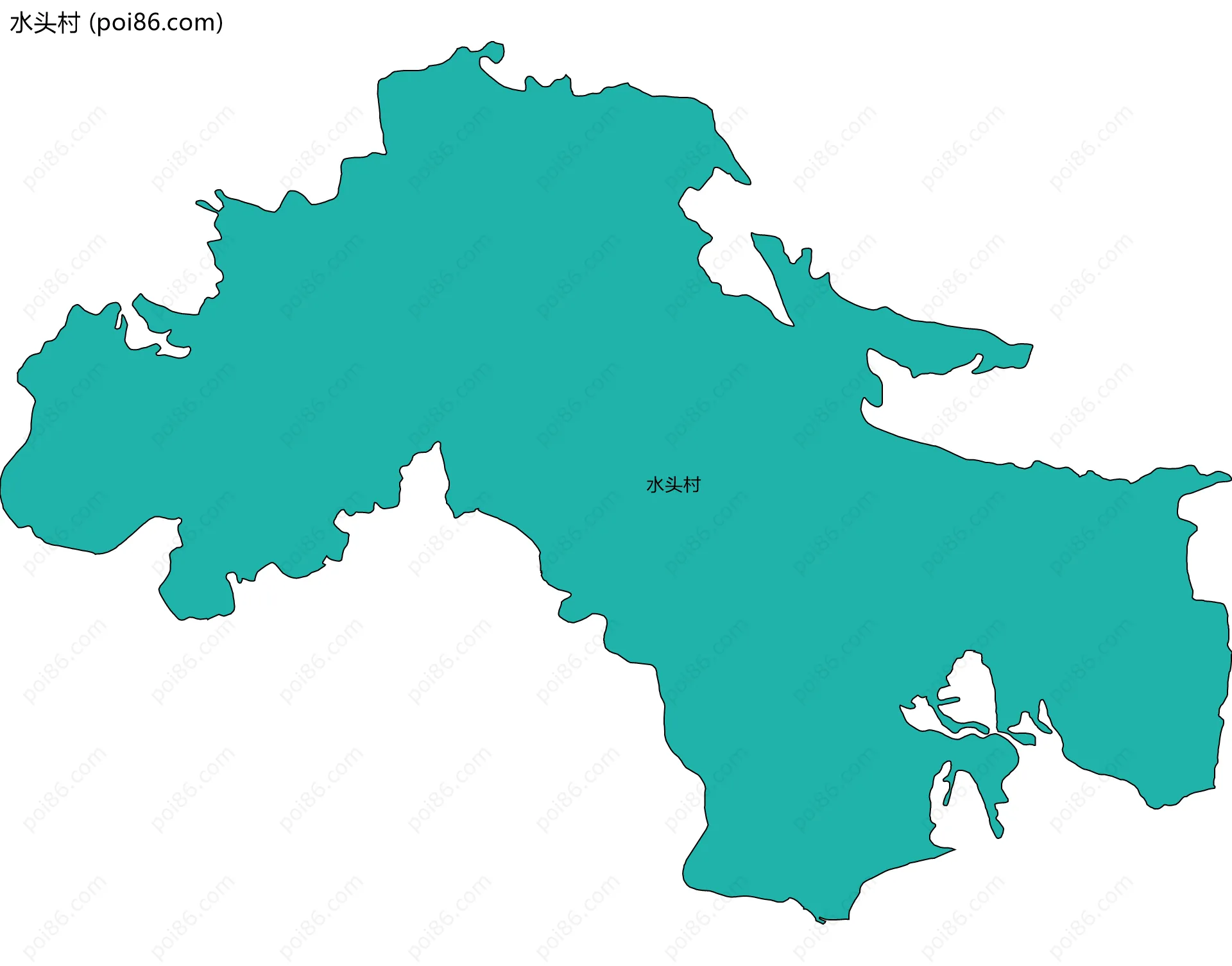 水头村边界地图