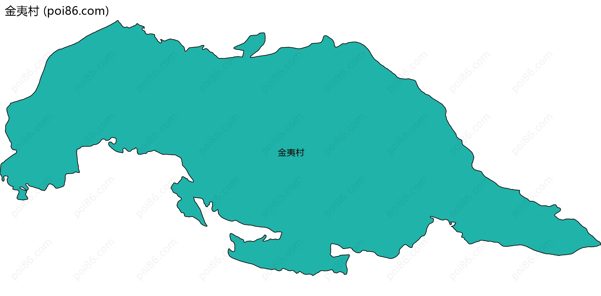 金夷村边界地图