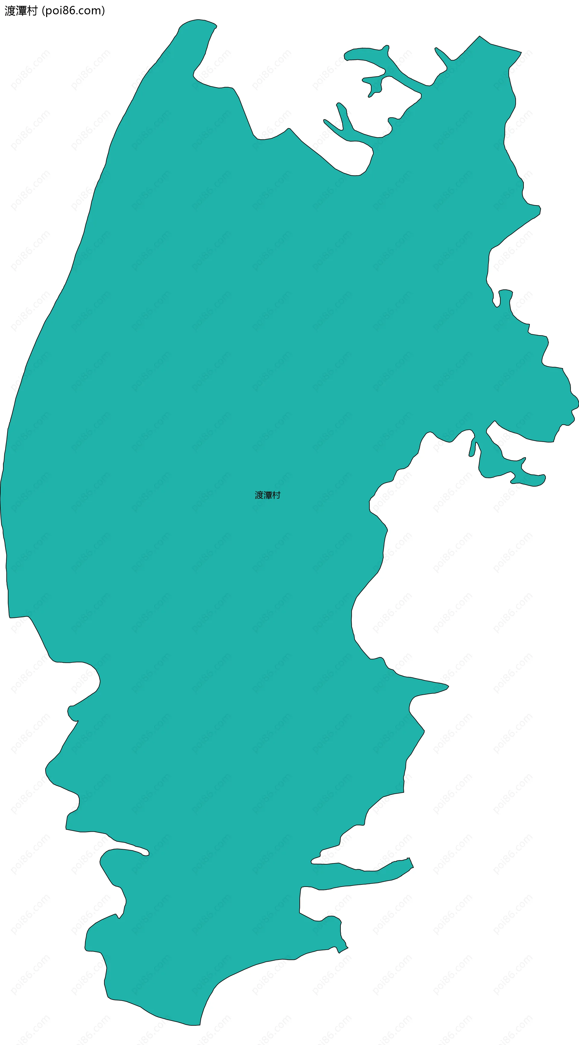 渡潭村边界地图