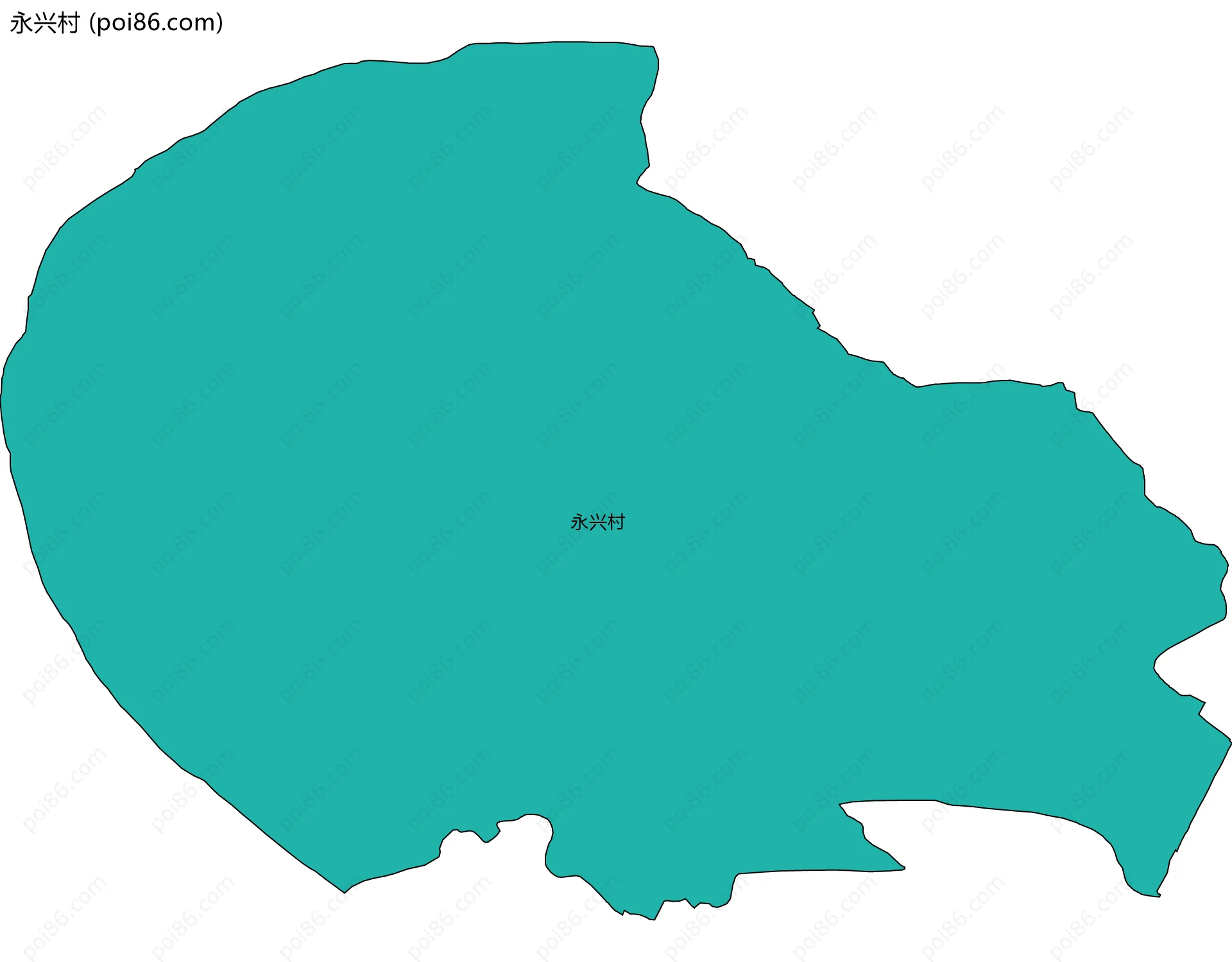 永兴村边界地图