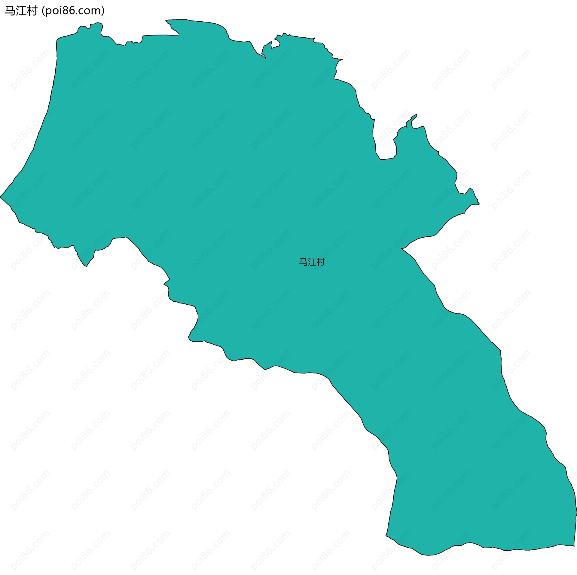 马江村边界地图