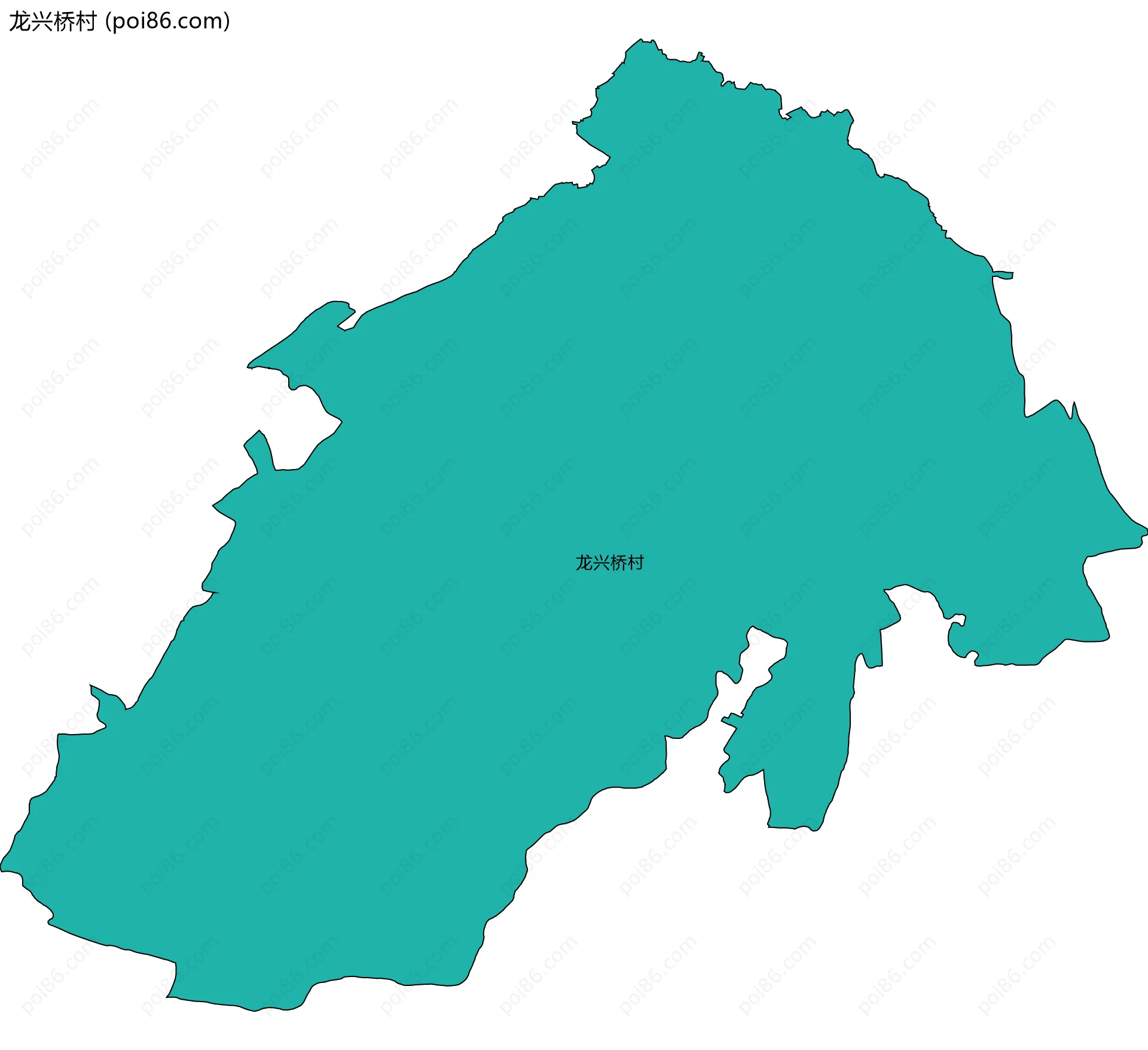 龙兴桥村边界地图