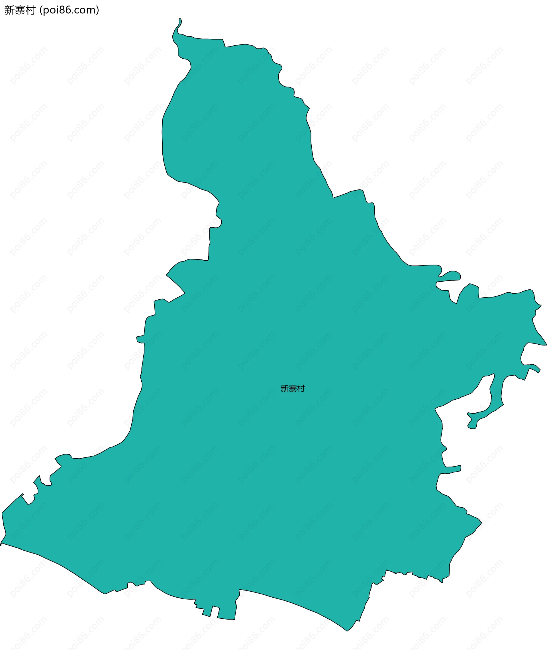 新寨村边界地图