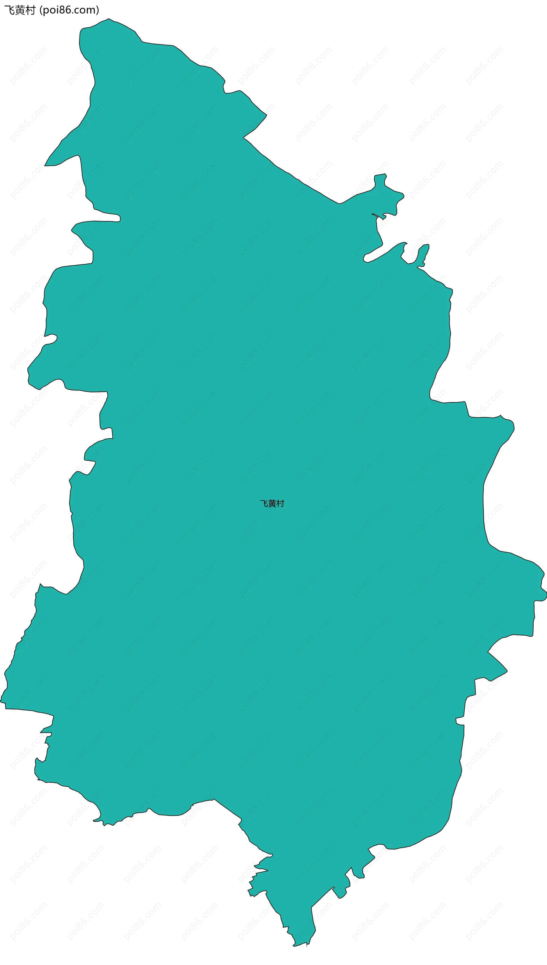 飞黄村边界地图