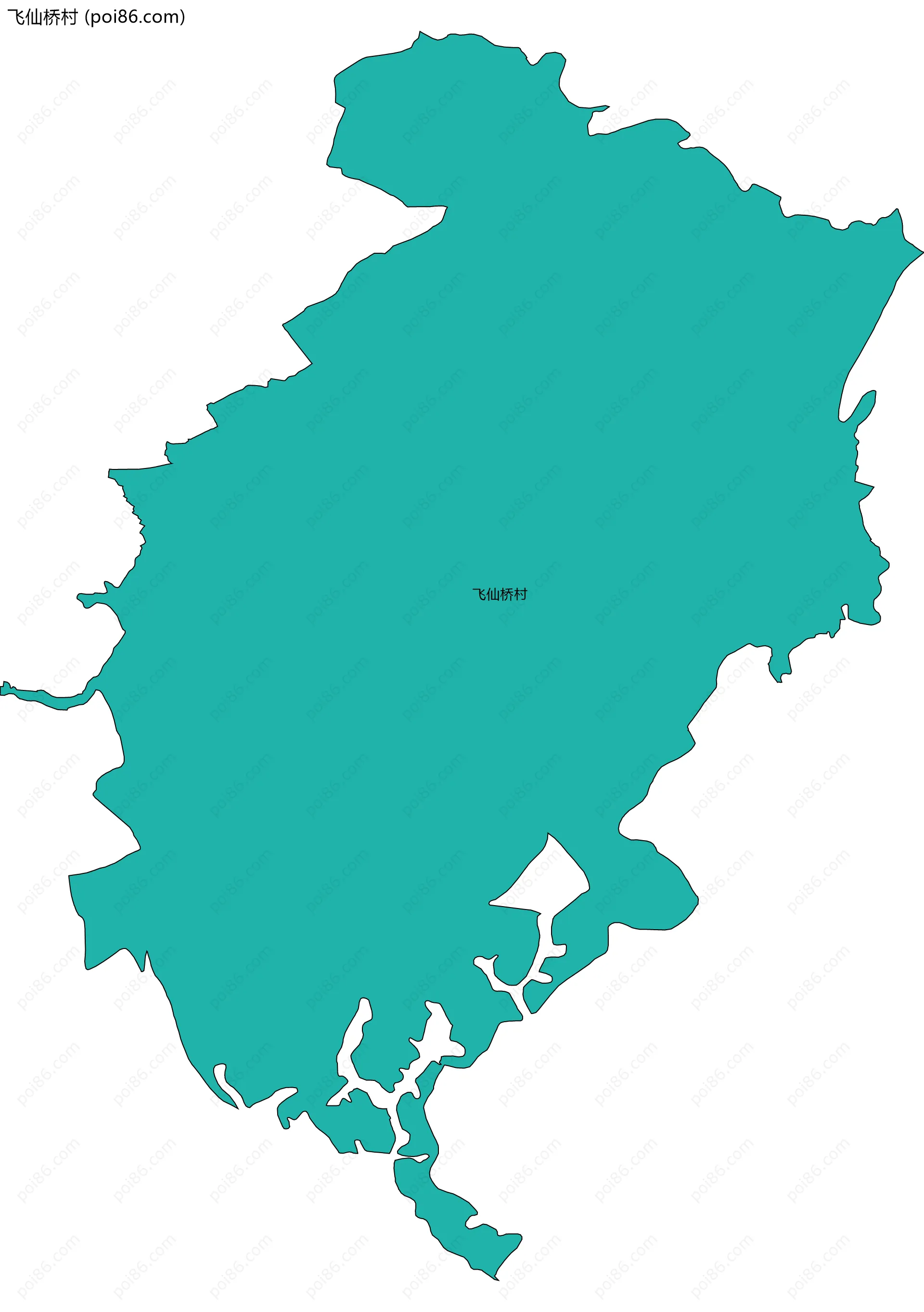 飞仙桥村边界地图