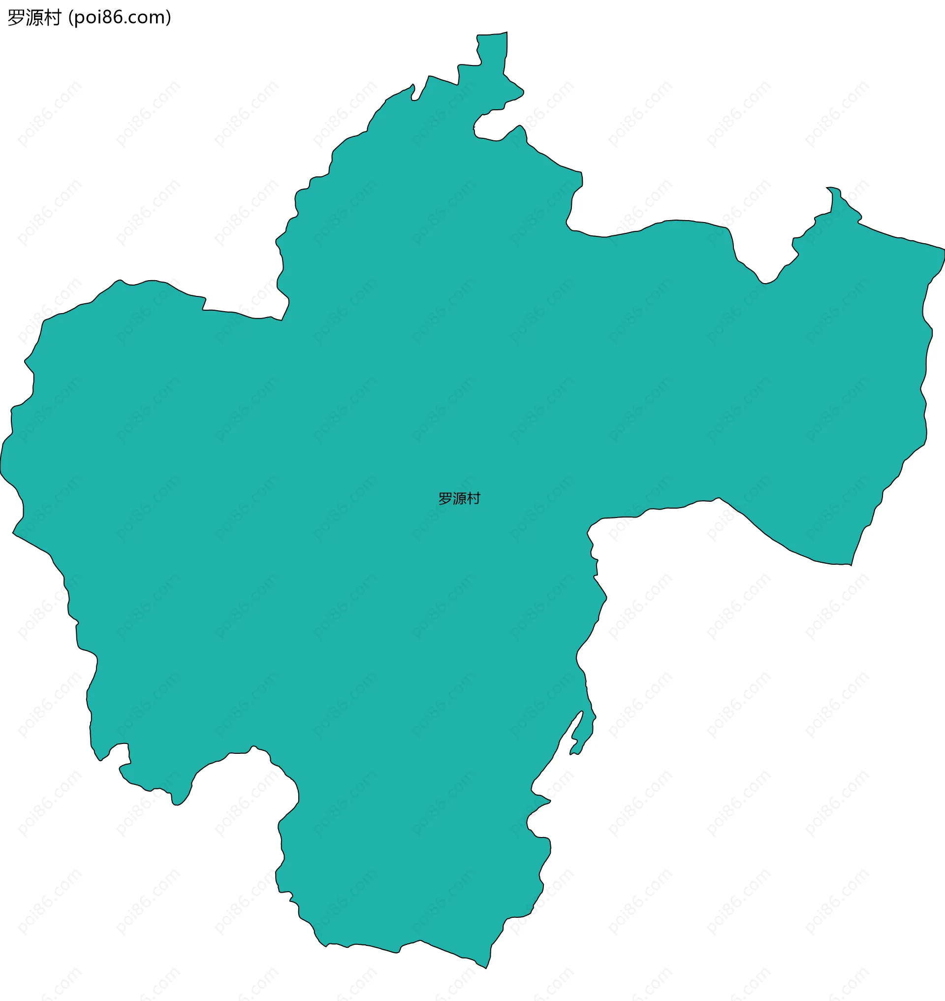 罗源村边界地图