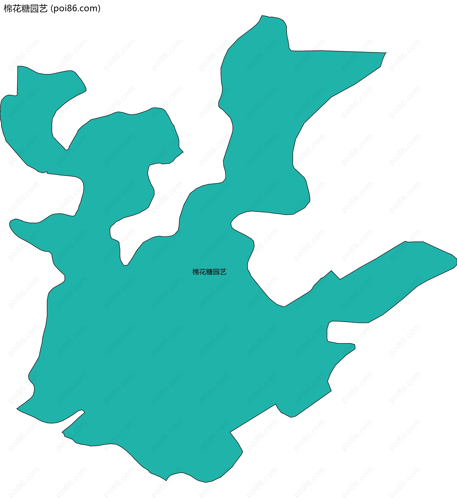 棉花糖园艺边界地图