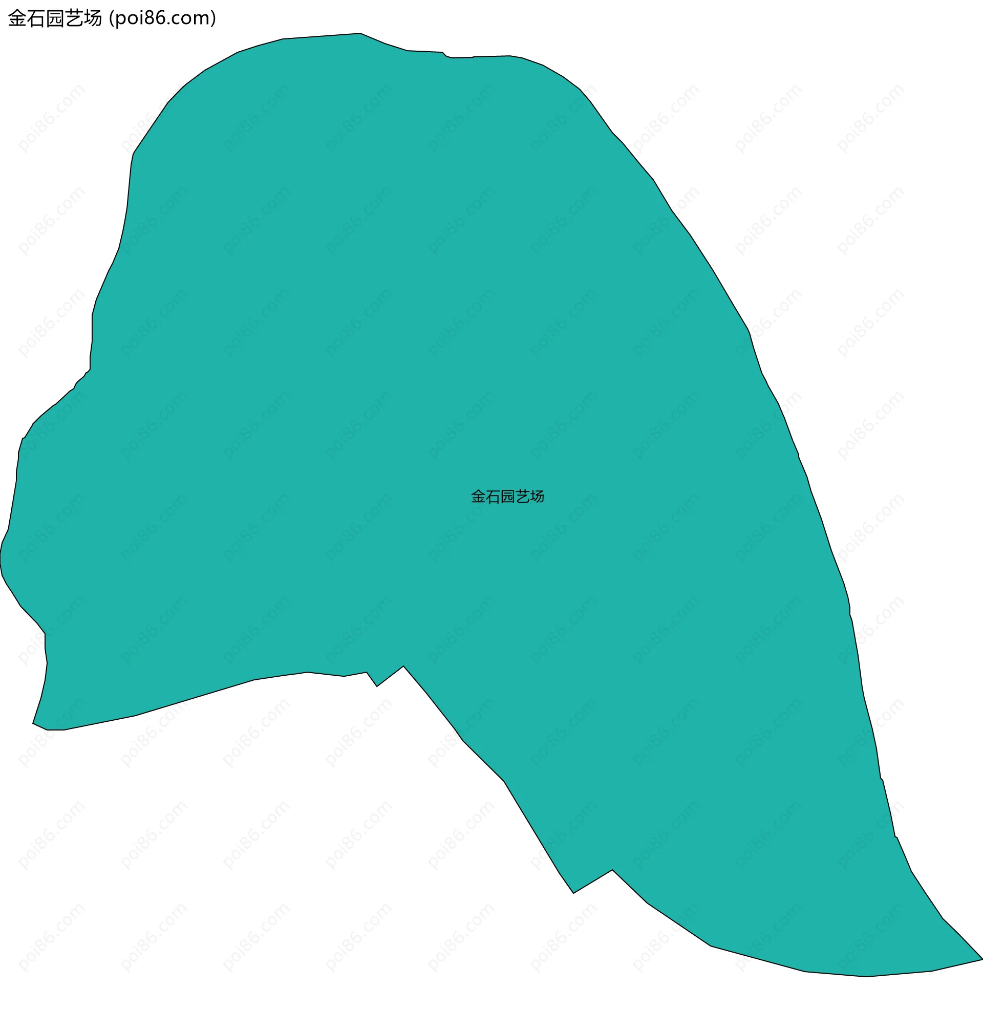 金石园艺场边界地图