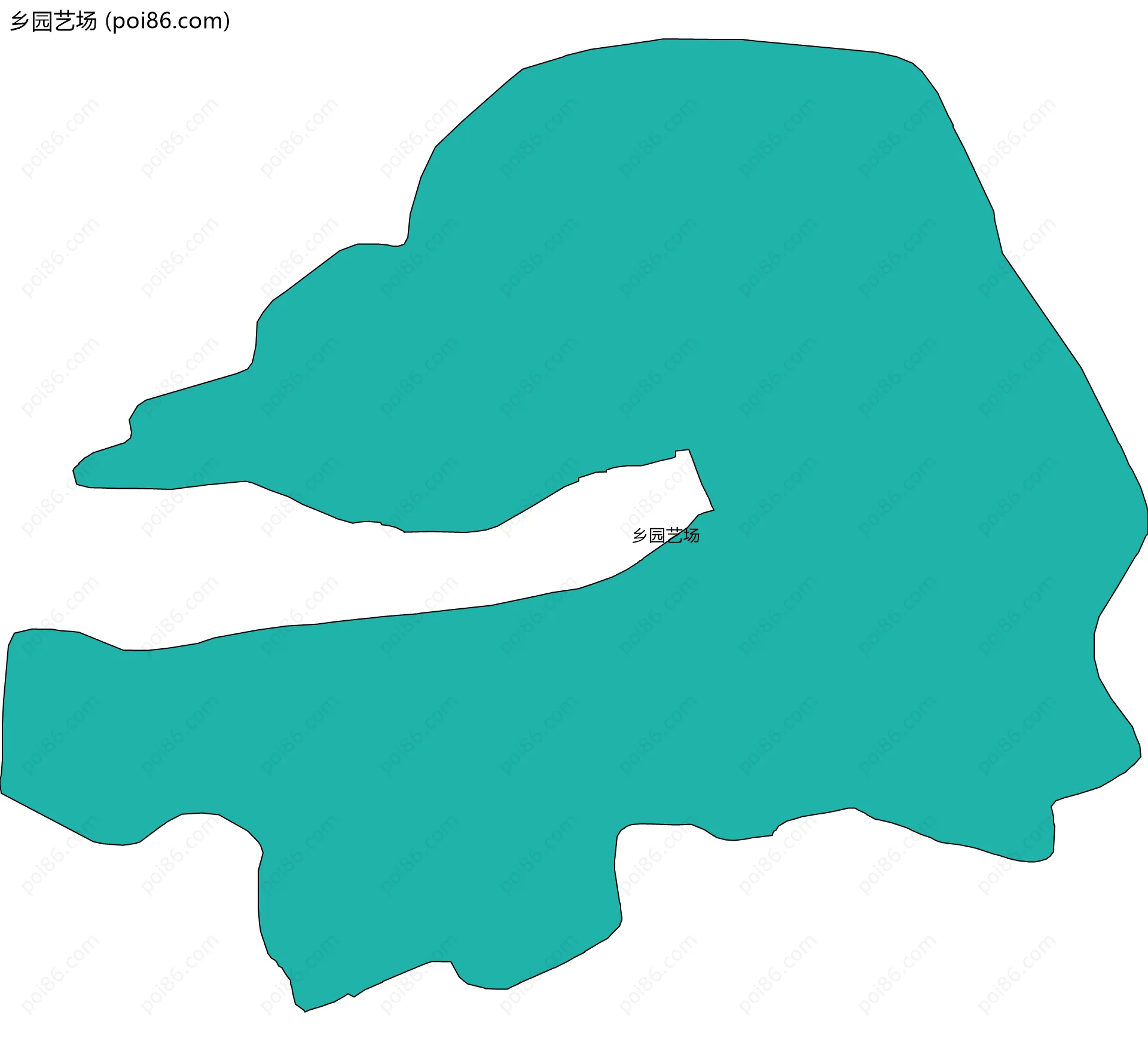 乡园艺场边界地图