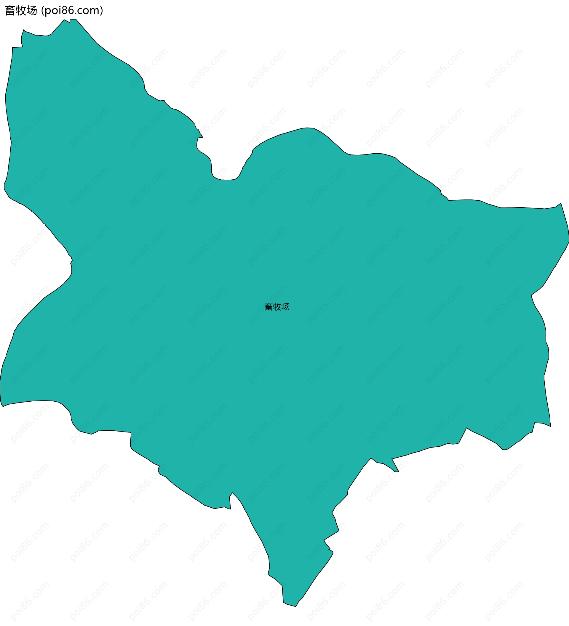 畜牧场边界地图