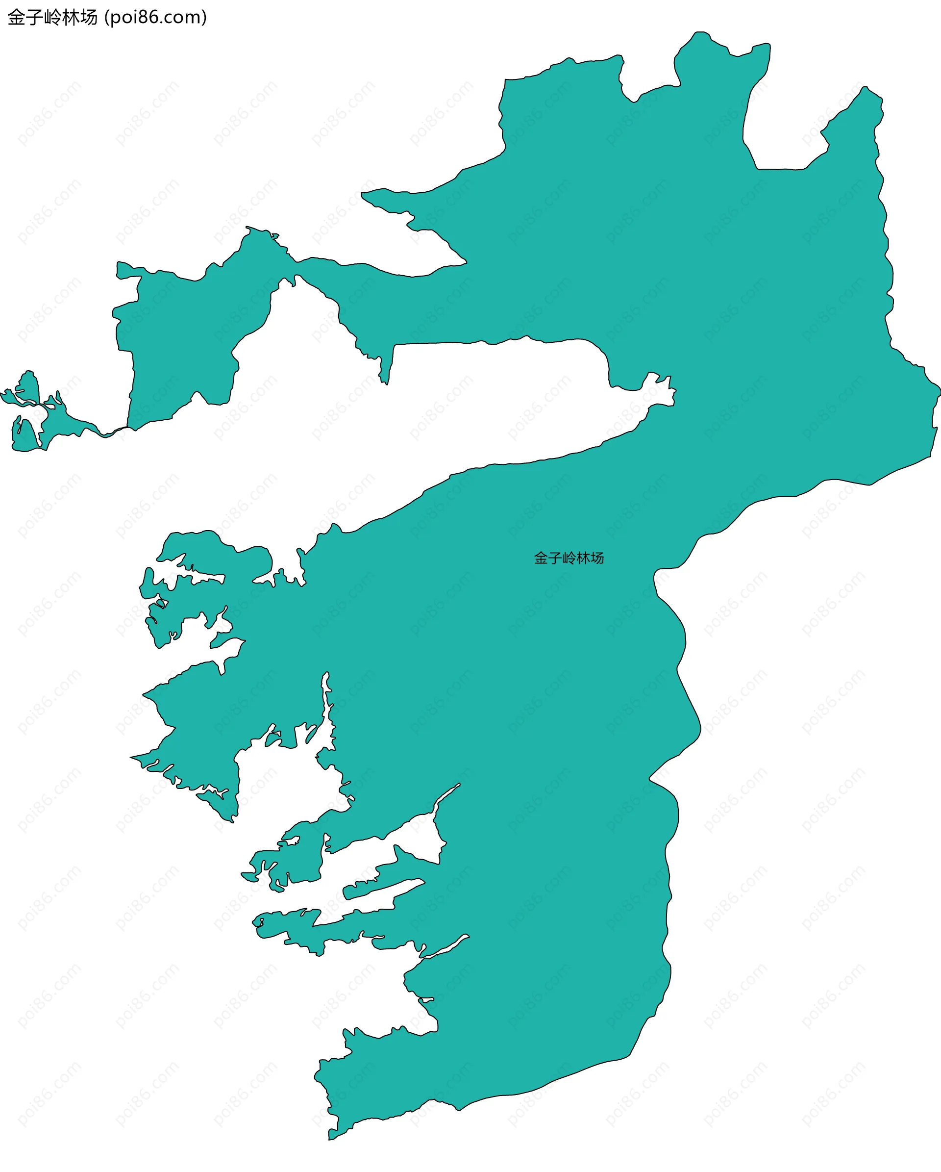 金子岭林场边界地图